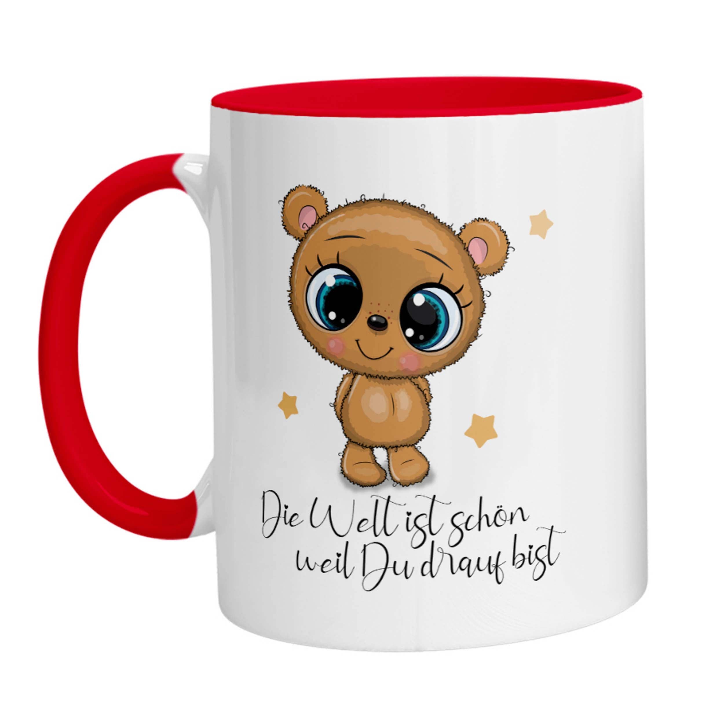 Tasse - Die Welt ist schön weil Du drauf Bist Bärchen - Zwergenstick