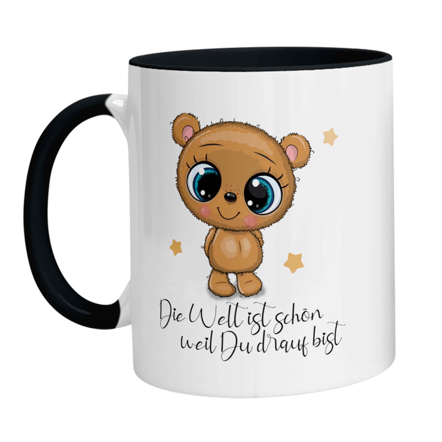 Tasse - Die Welt ist schön weil Du drauf Bist Bärchen - Zwergenstick