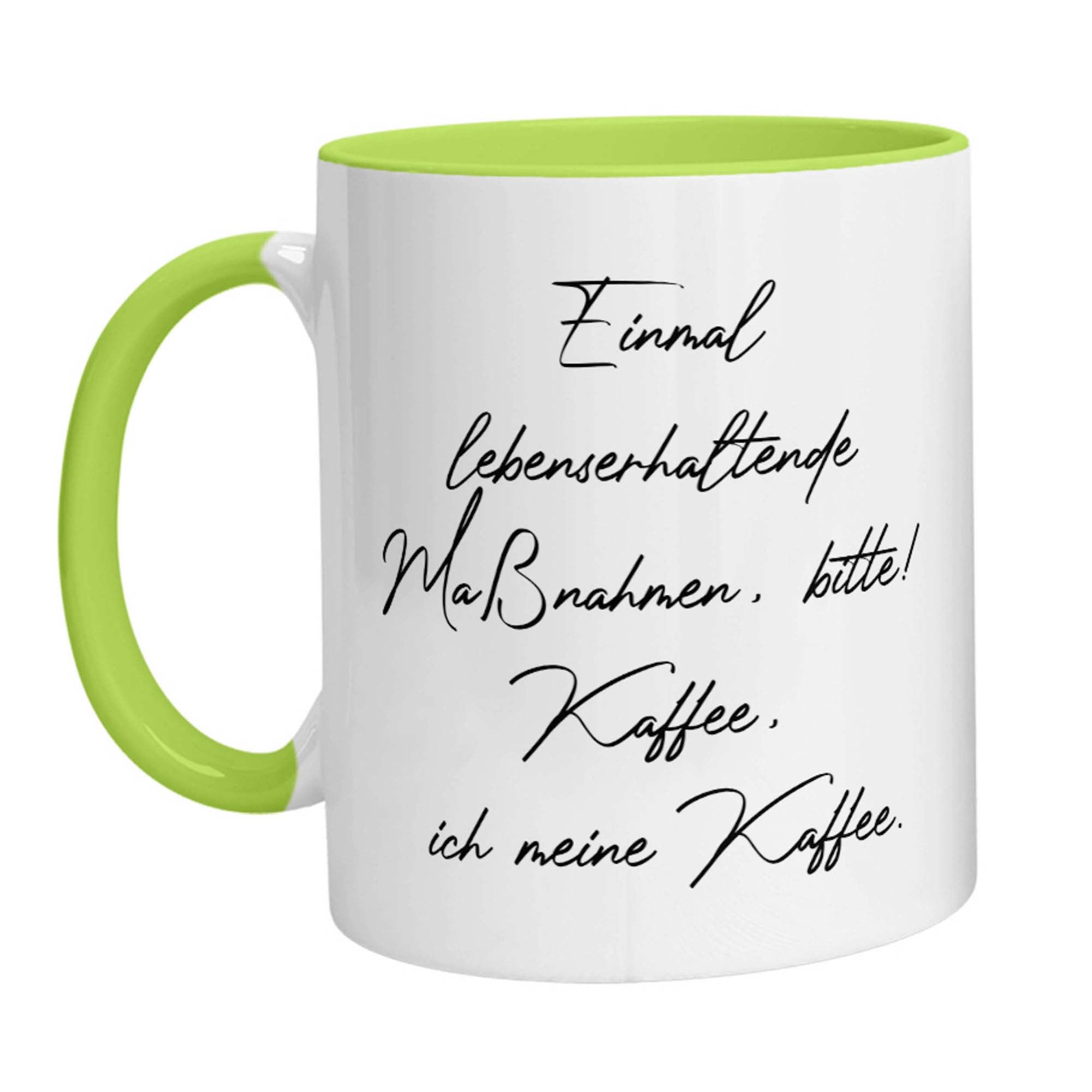 Tasse - Einmal lebenserhaltende Maßnahmen, bitte! Kaffee, ich meine Kaffee - Zwergenstick