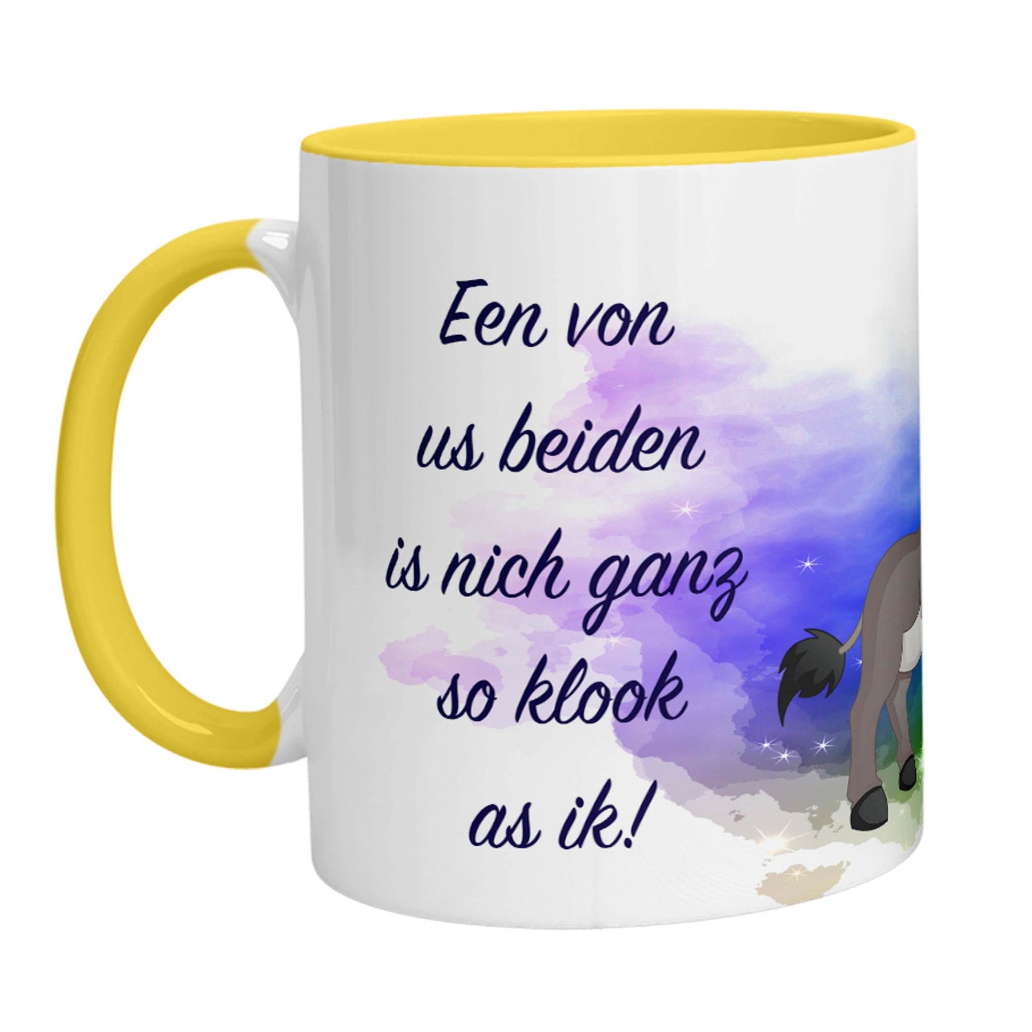 Tasse - Esel Een von us beiden is nich ganz so klook as ik - Zwergenstick