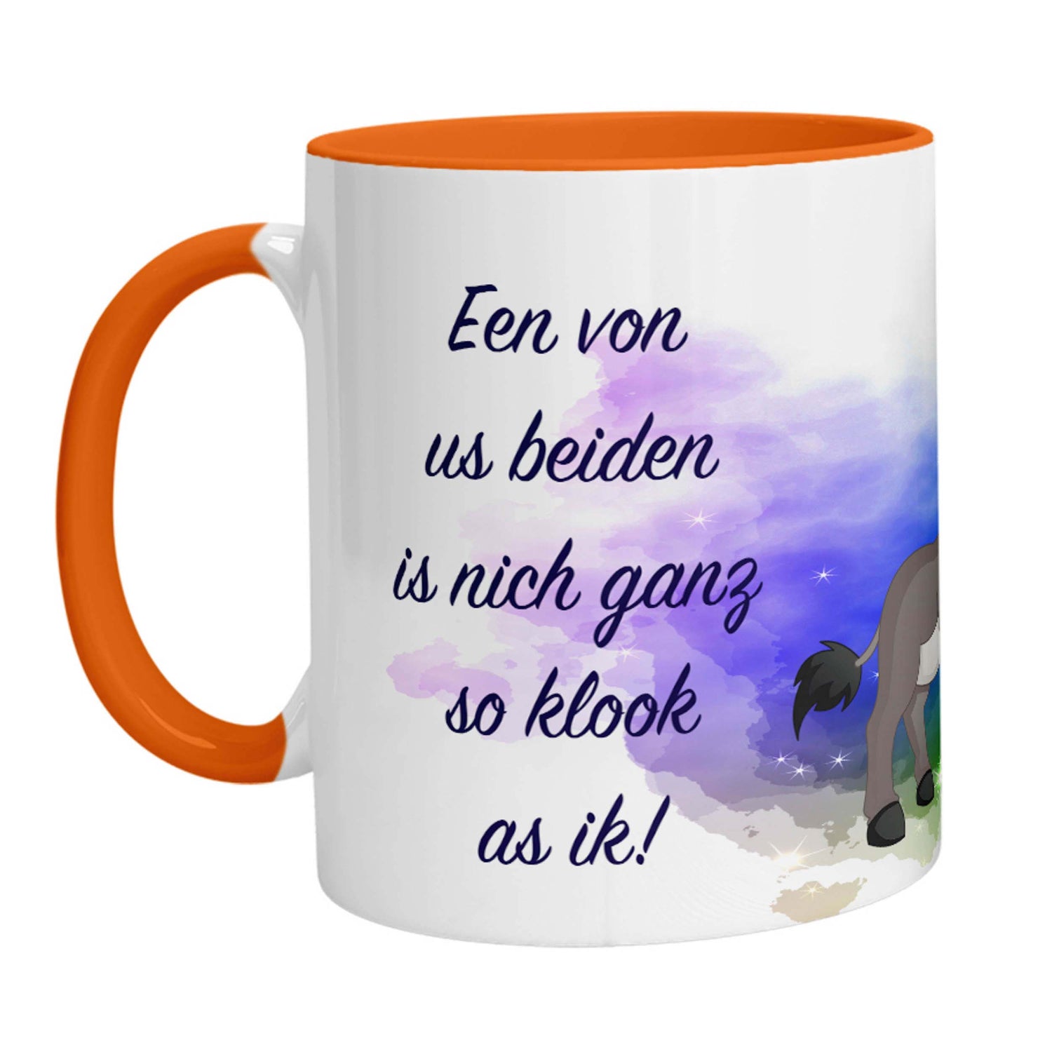 Tasse - Esel Een von us beiden is nich ganz so klook as ik - Zwergenstick