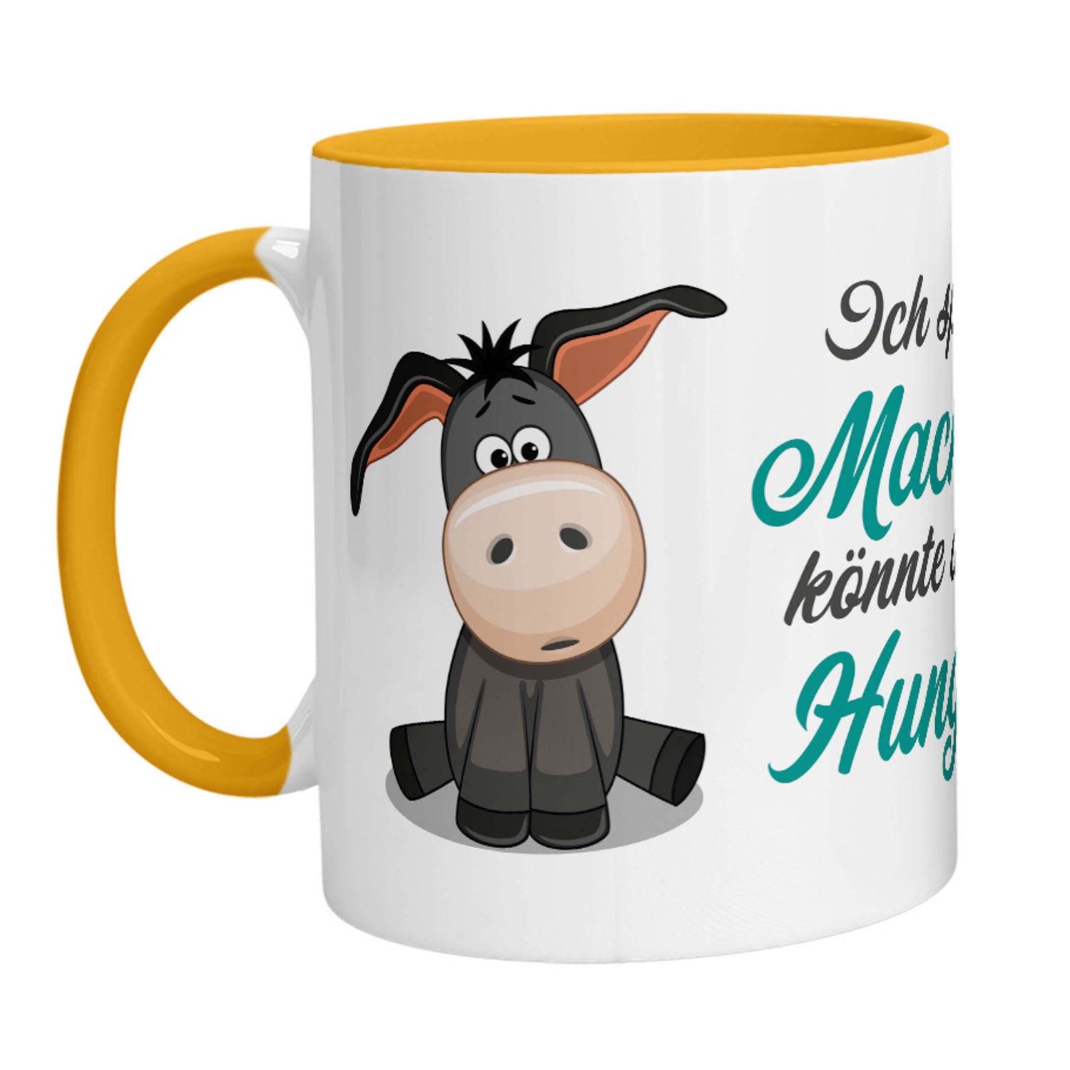 Tasse - Esel Ich spüre die Macht in mir, könnte aber auch Hunger sein. - Zwergenstick