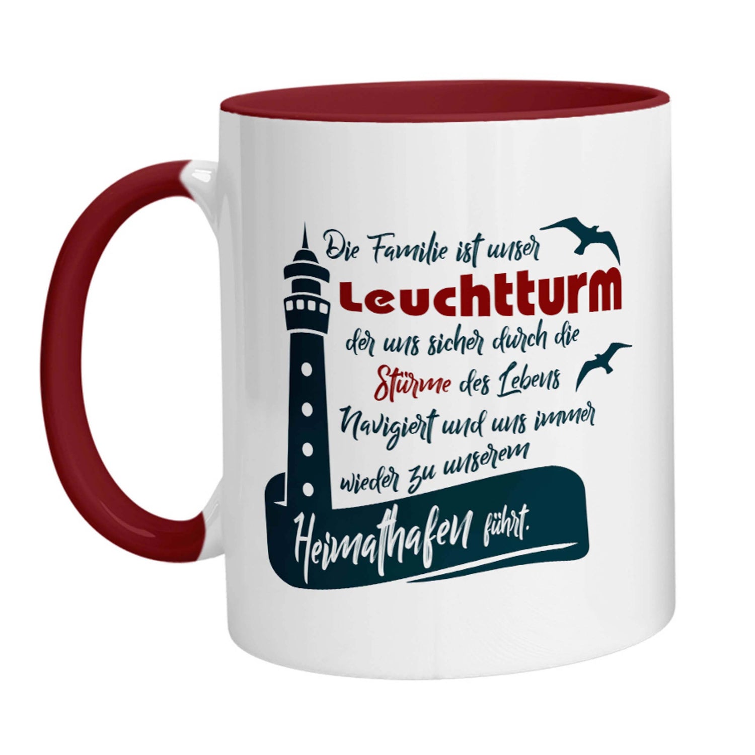 Tasse - Die Familie ist unser Leuchtturm - Zwergenstick