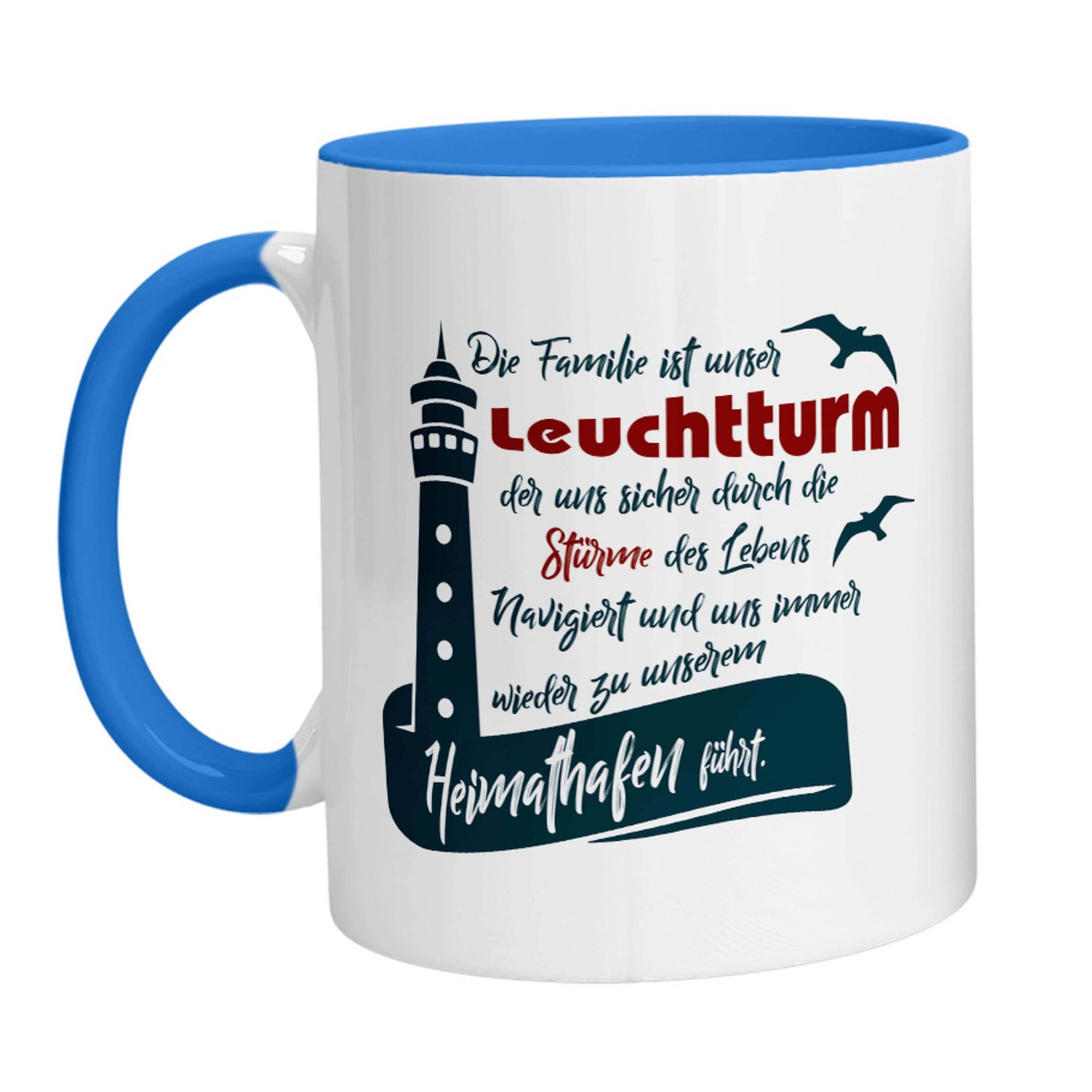 Tasse - Die Familie ist unser Leuchtturm - Zwergenstick