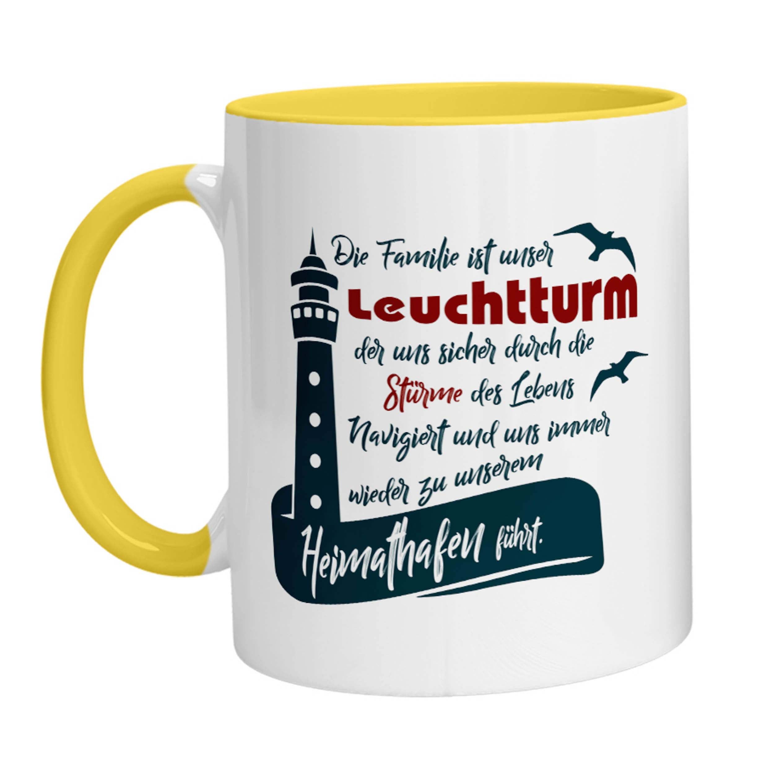 Tasse - Die Familie ist unser Leuchtturm - Zwergenstick