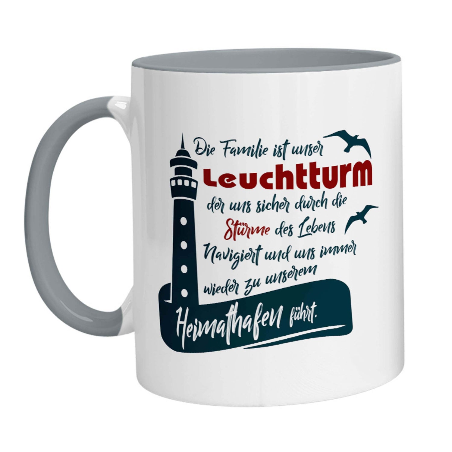 Tasse - Die Familie ist unser Leuchtturm - Zwergenstick