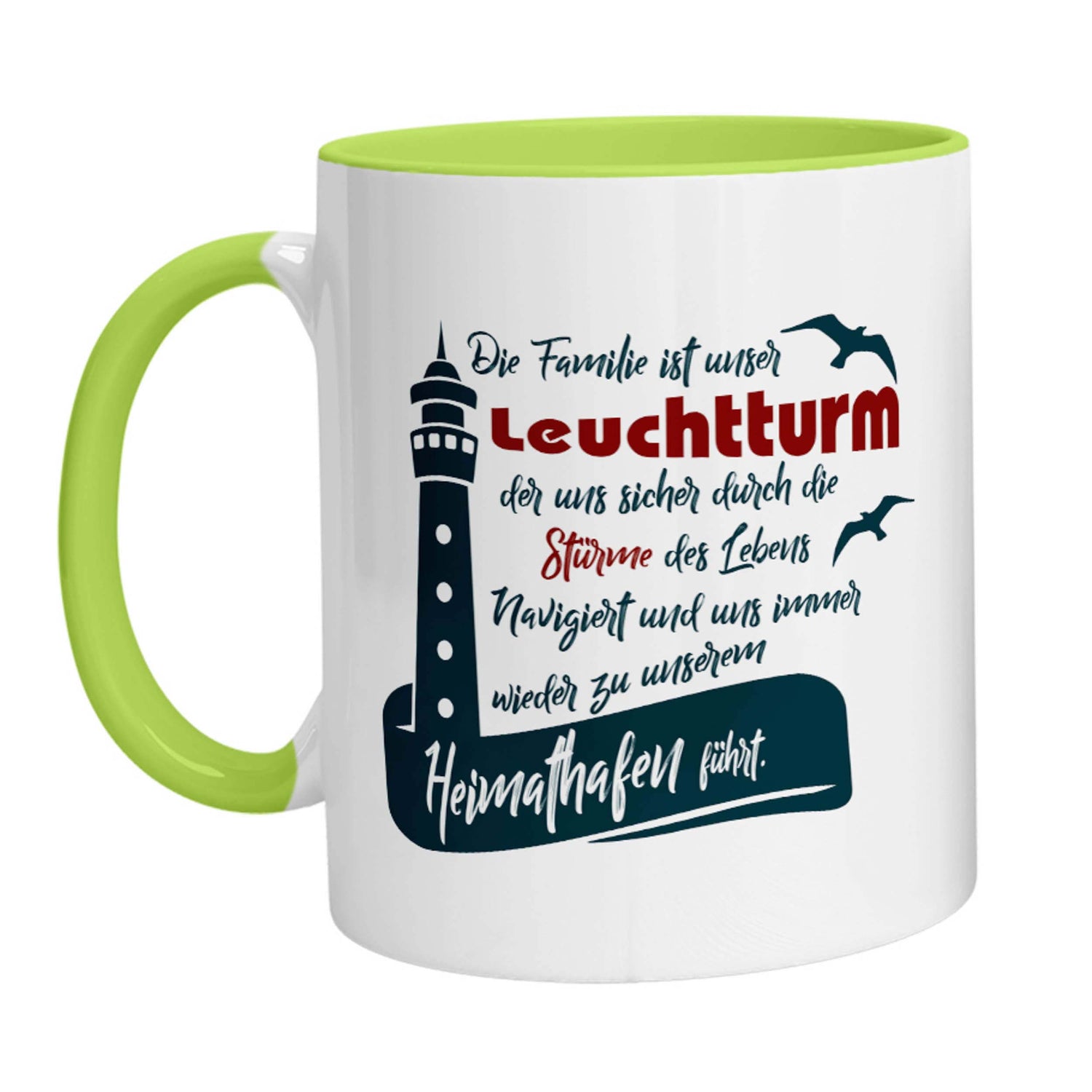 Tasse - Die Familie ist unser Leuchtturm - Zwergenstick