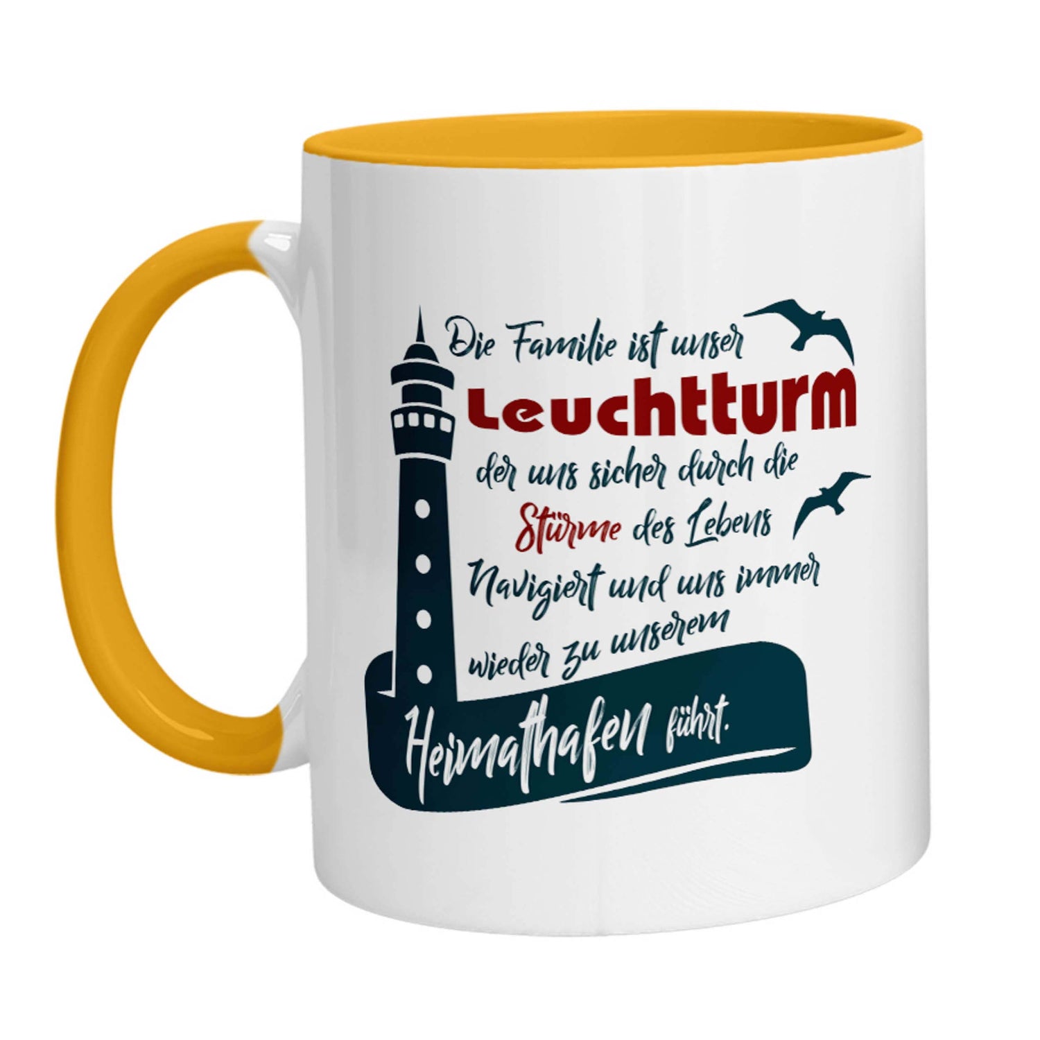 Tasse - Die Familie ist unser Leuchtturm - Zwergenstick