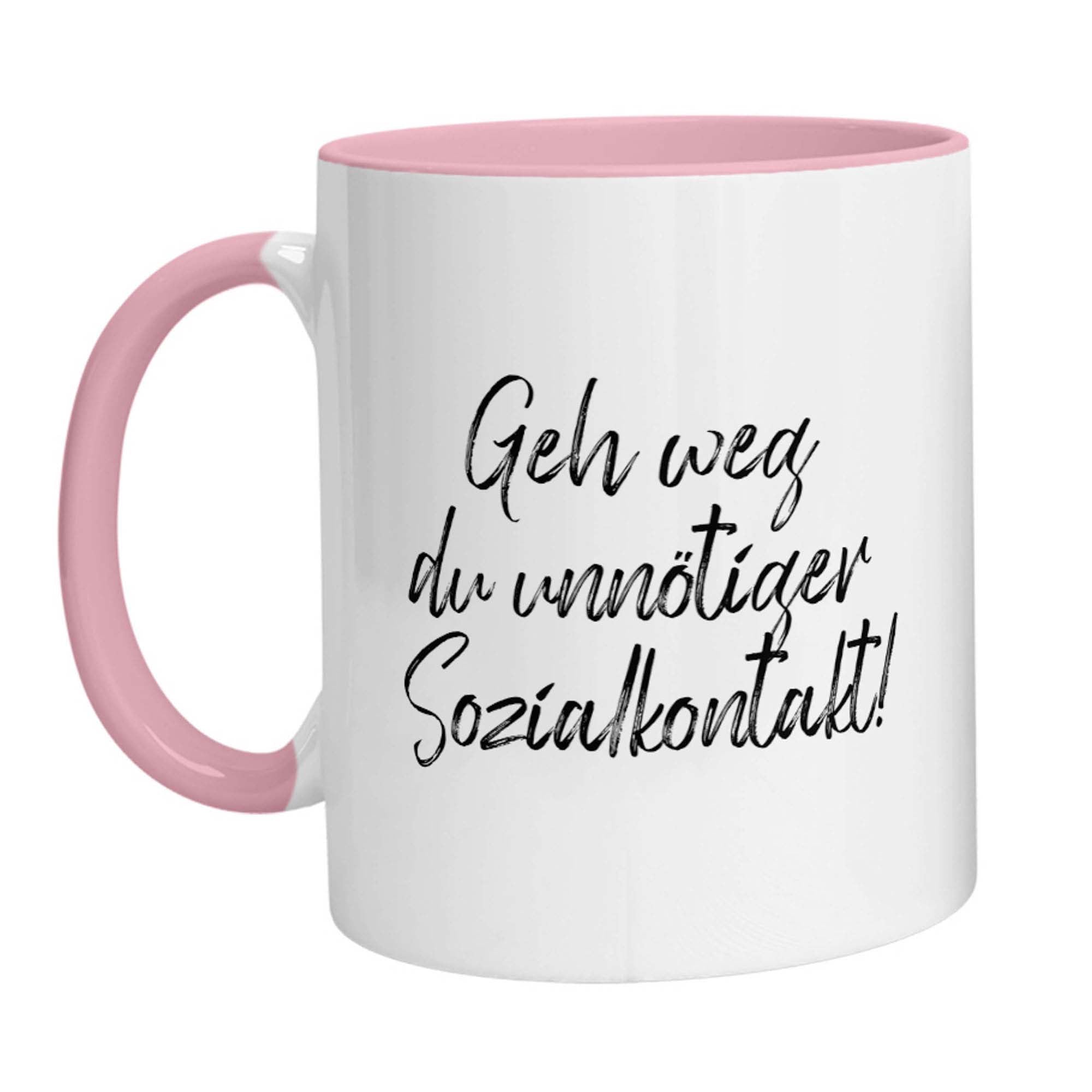 Tasse - Geh weg du unnötiger Sozialkontakt! - Zwergenstick