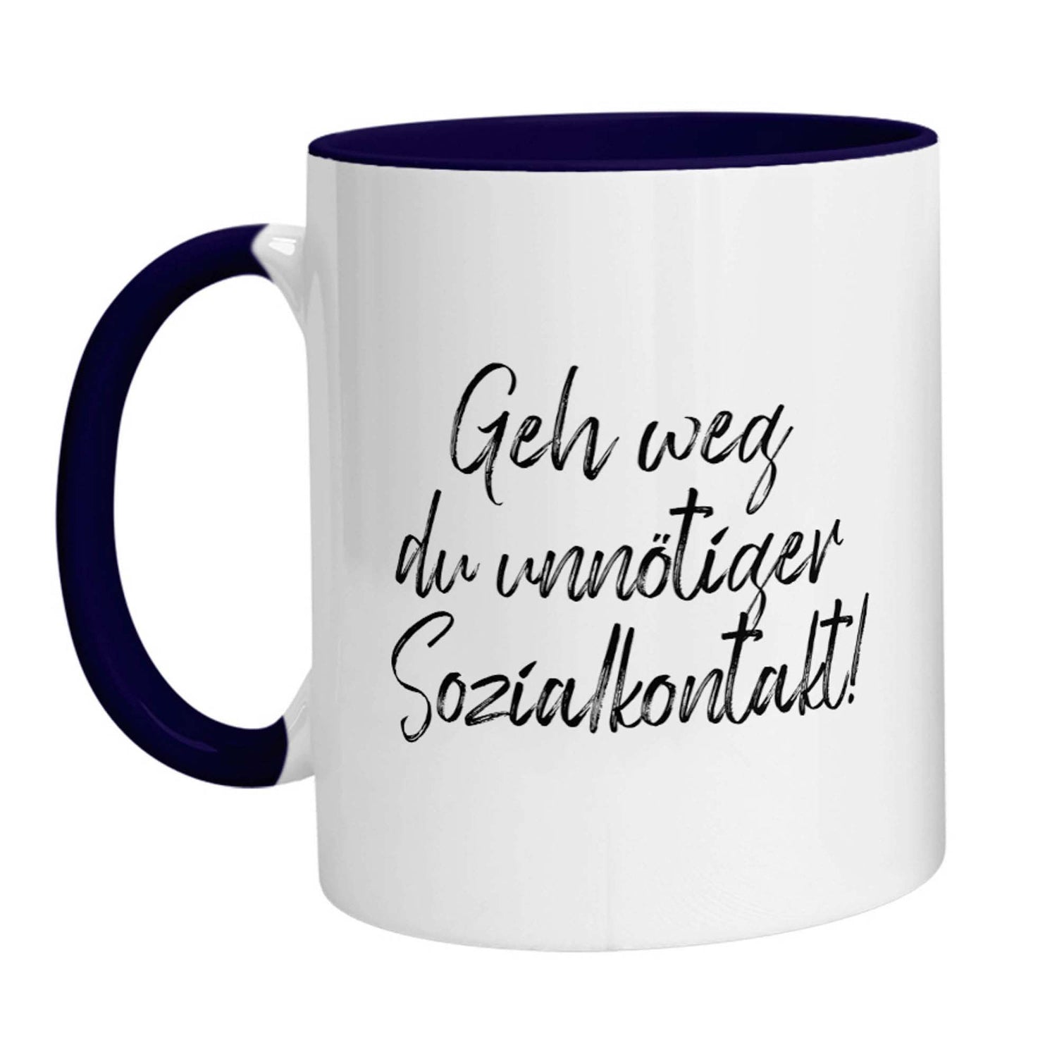 Tasse - Geh weg du unnötiger Sozialkontakt! - Zwergenstick