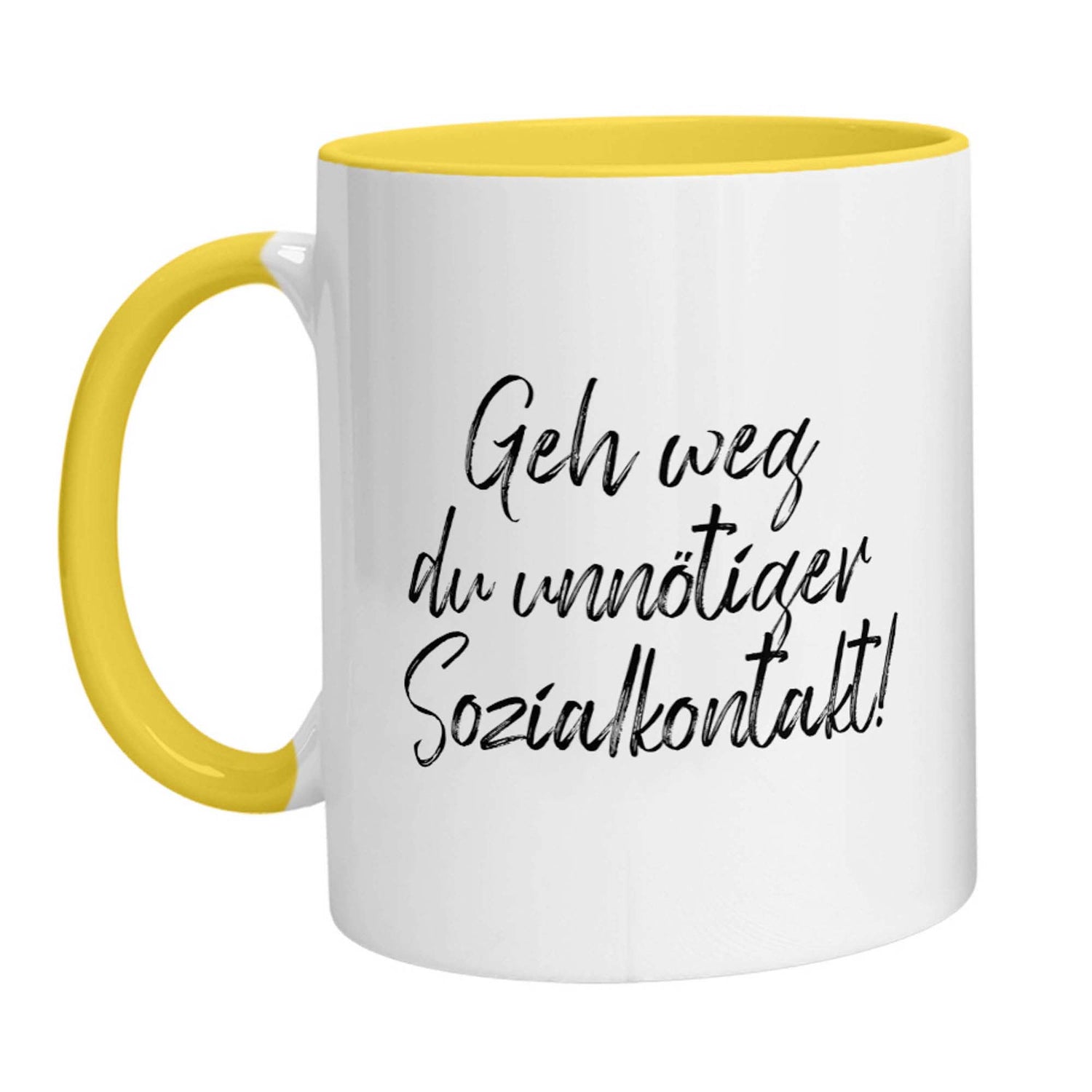 Tasse - Geh weg du unnötiger Sozialkontakt! - Zwergenstick