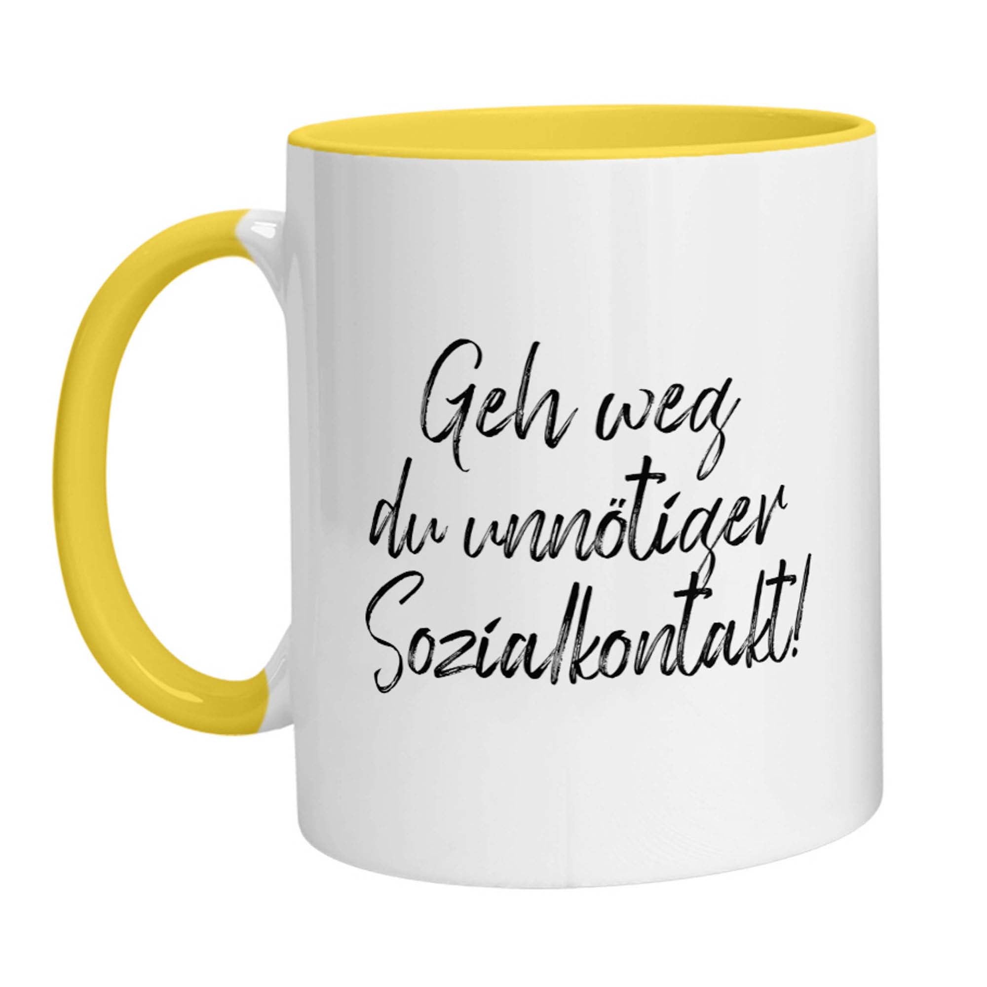 Tasse - Geh weg du unnötiger Sozialkontakt! - Zwergenstick