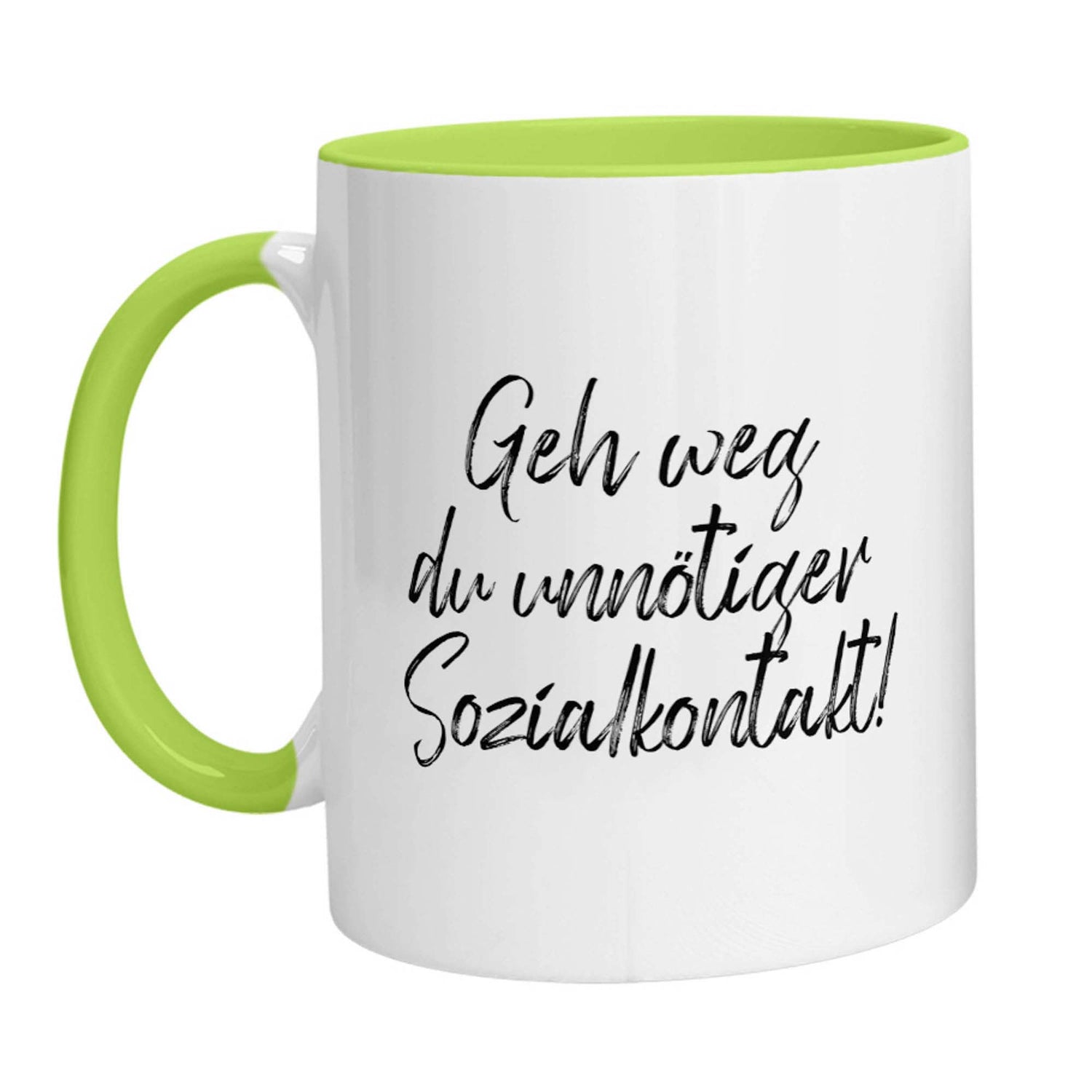 Tasse - Geh weg du unnötiger Sozialkontakt! - Zwergenstick