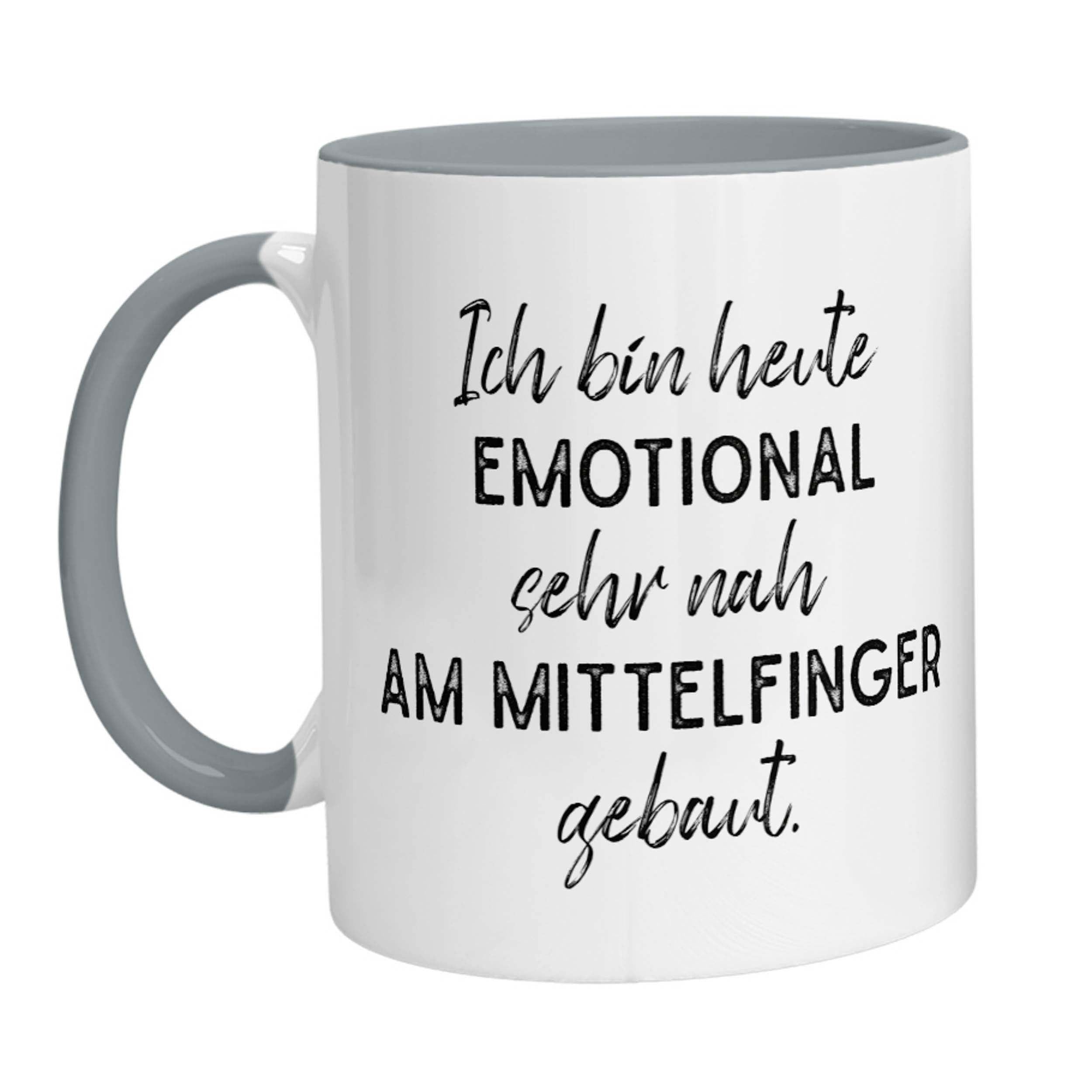 Tasse - Ich bin heute Emotional sehr nah am Mittelfinger gebaut - Zwergenstick