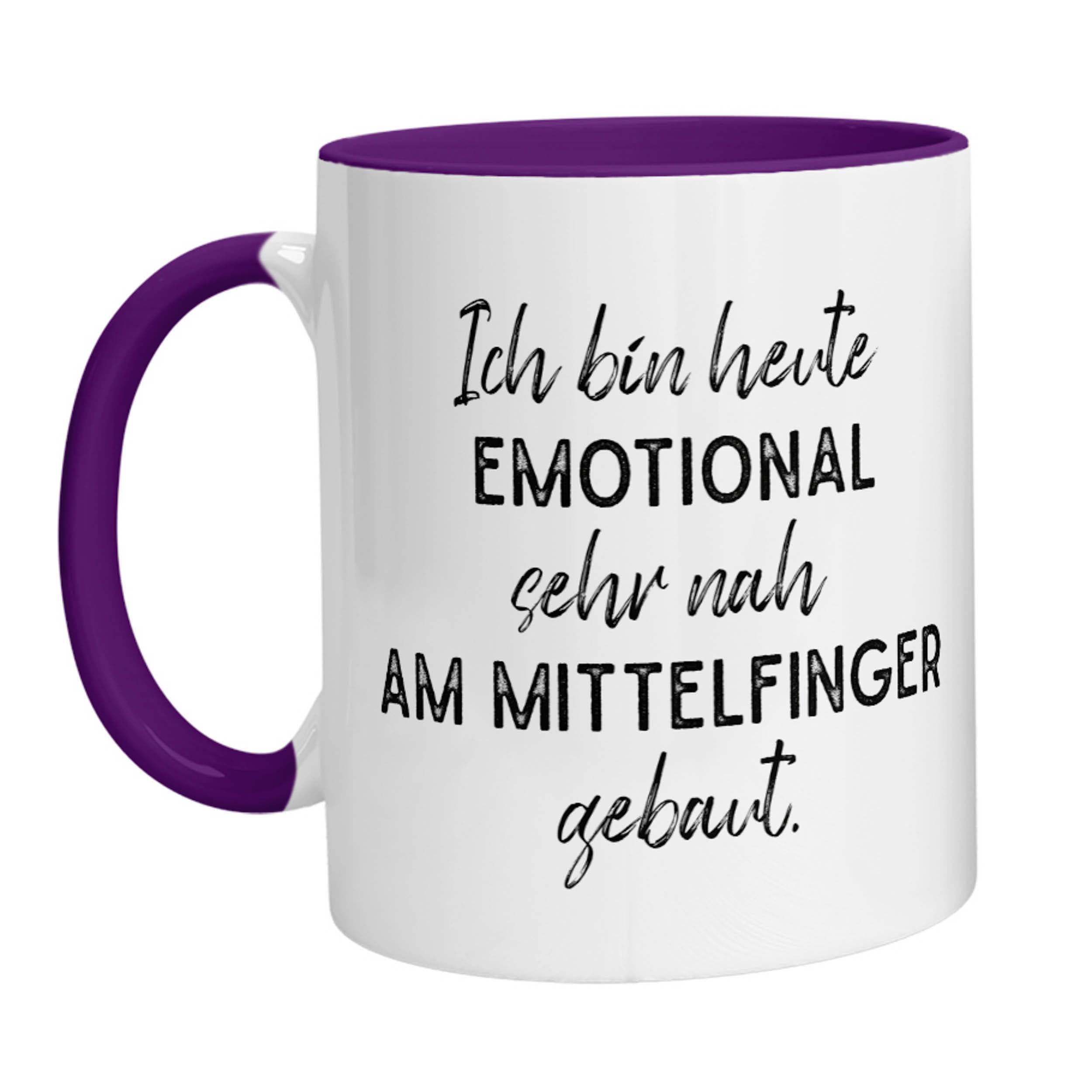 Tasse - Ich bin heute Emotional sehr nah am Mittelfinger gebaut - Zwergenstick