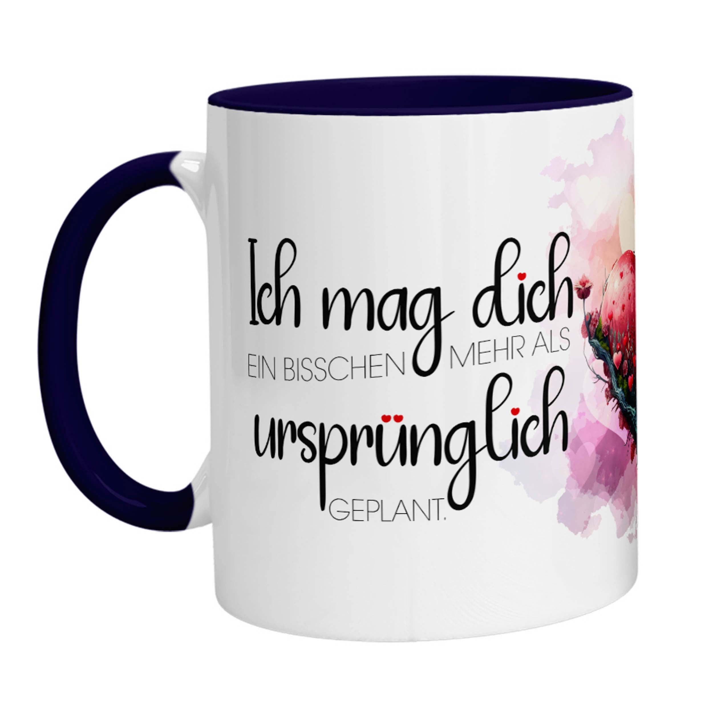 Tasse - Ich mag Dich ein bisschen mehr als ursprünglich geplant. - Zwergenstick