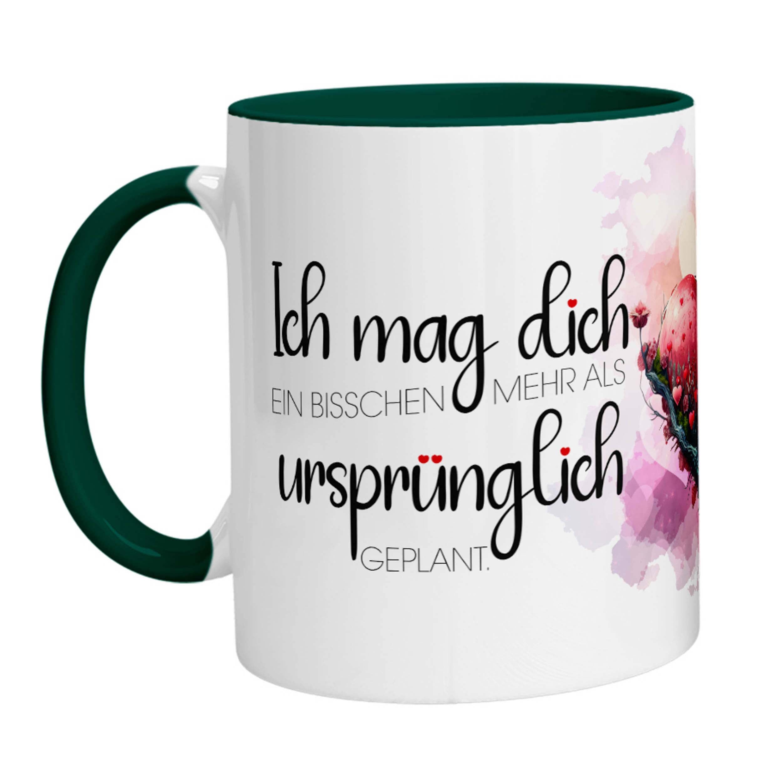 Tasse - Ich mag Dich ein bisschen mehr als ursprünglich geplant. - Zwergenstick