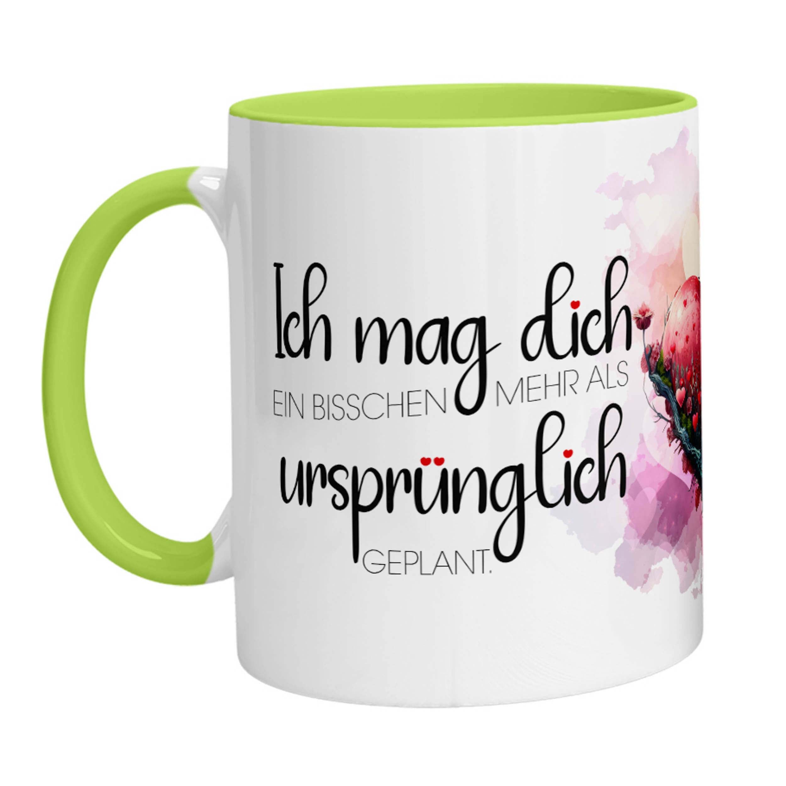 Tasse - Ich mag Dich ein bisschen mehr als ursprünglich geplant. - Zwergenstick