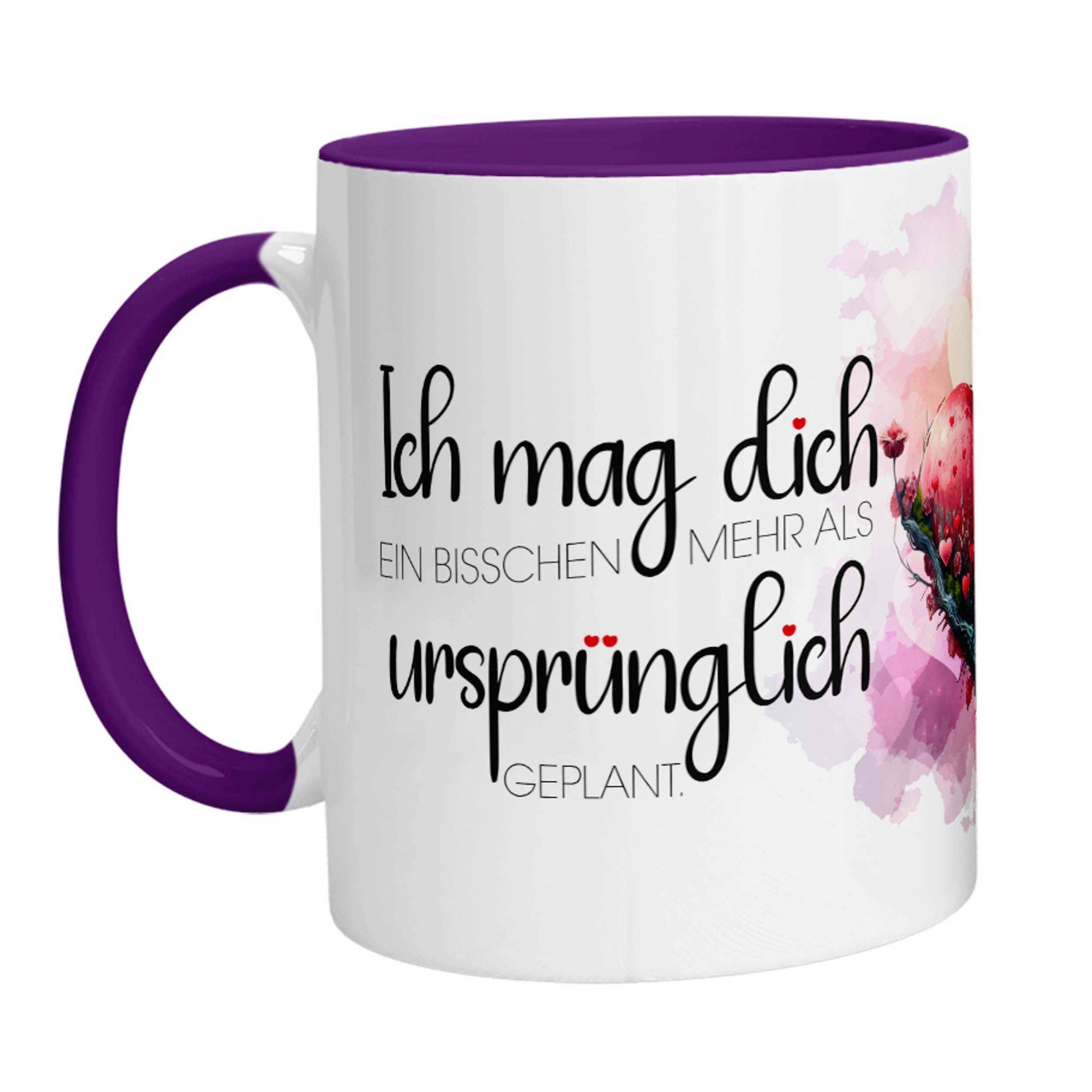 Tasse - Ich mag Dich ein bisschen mehr als ursprünglich geplant. - Zwergenstick