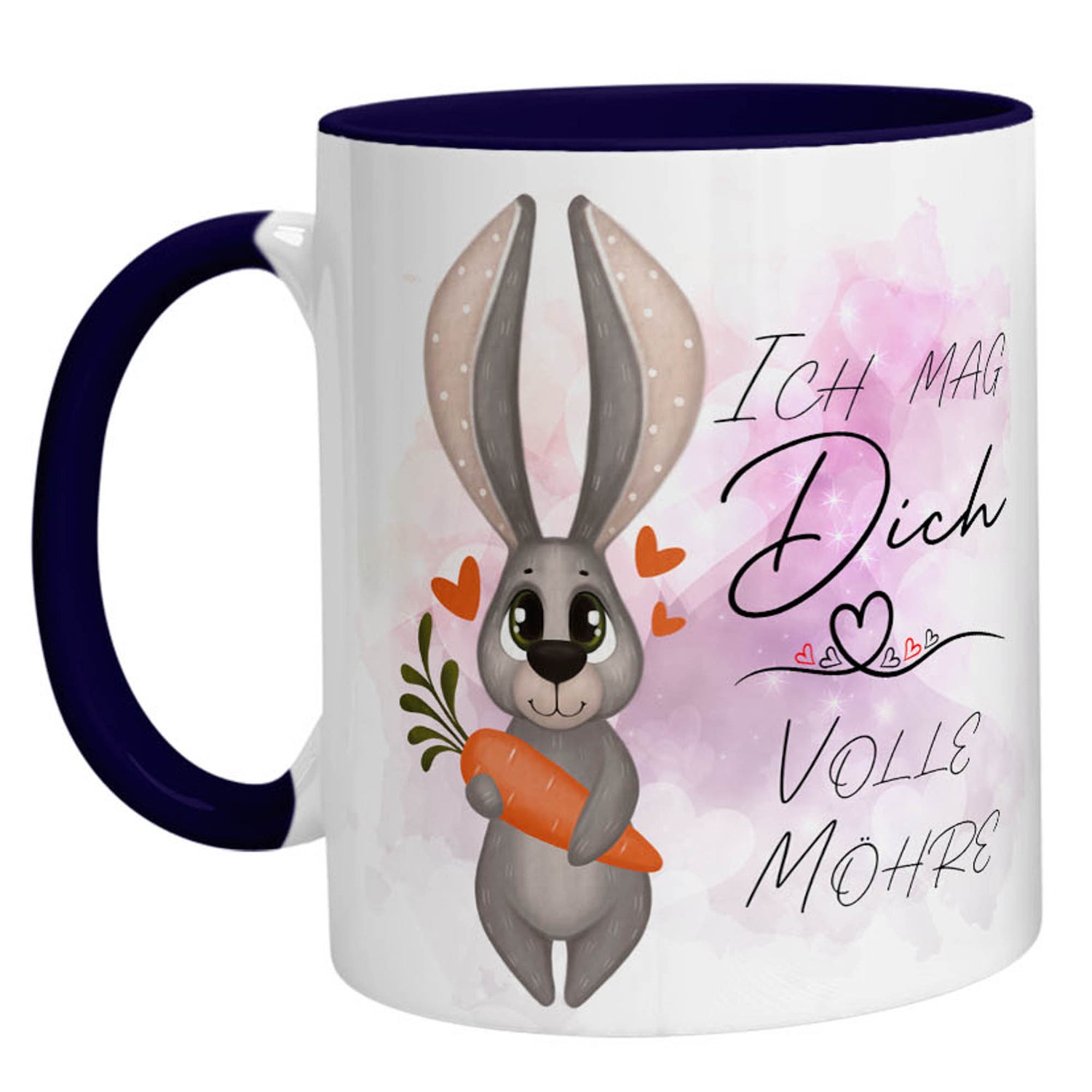 Tasse – Bild Ich mag Dich volle Möhre - Zwergenstick