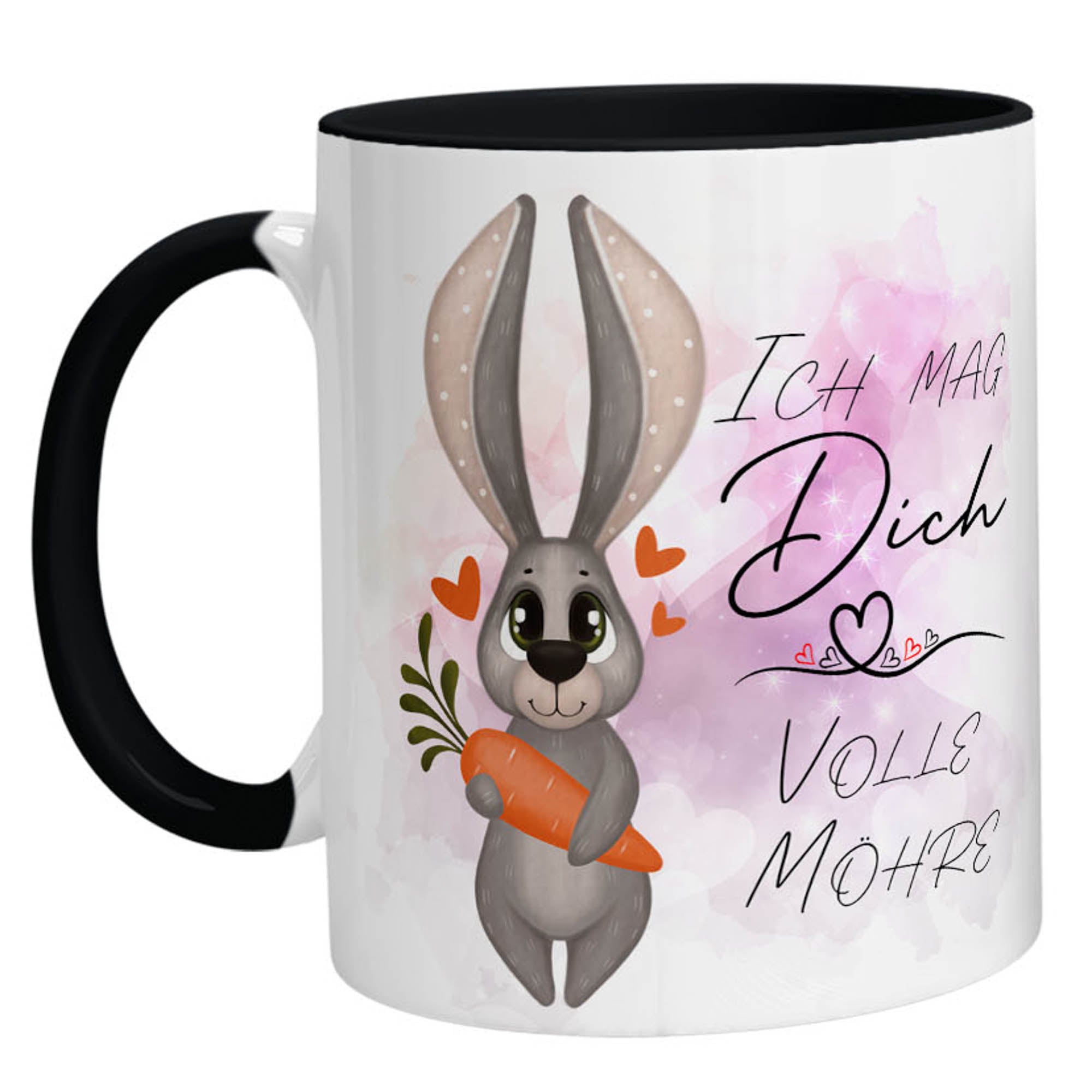 Tasse – Bild Ich mag Dich volle Möhre - Zwergenstick