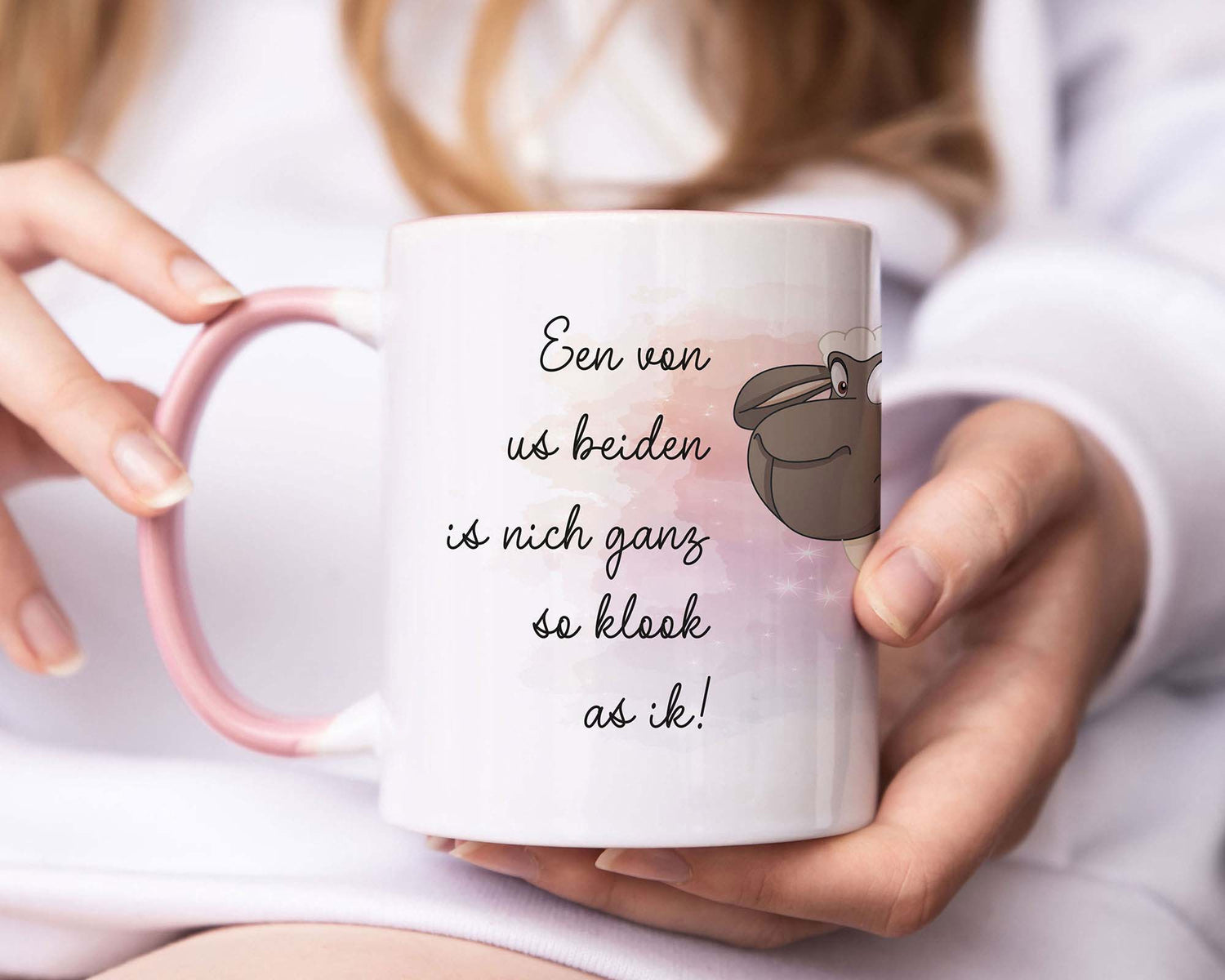 Tasse - Schaf Een von us beiden is nich ganz so klook as ik - Zwergenstick