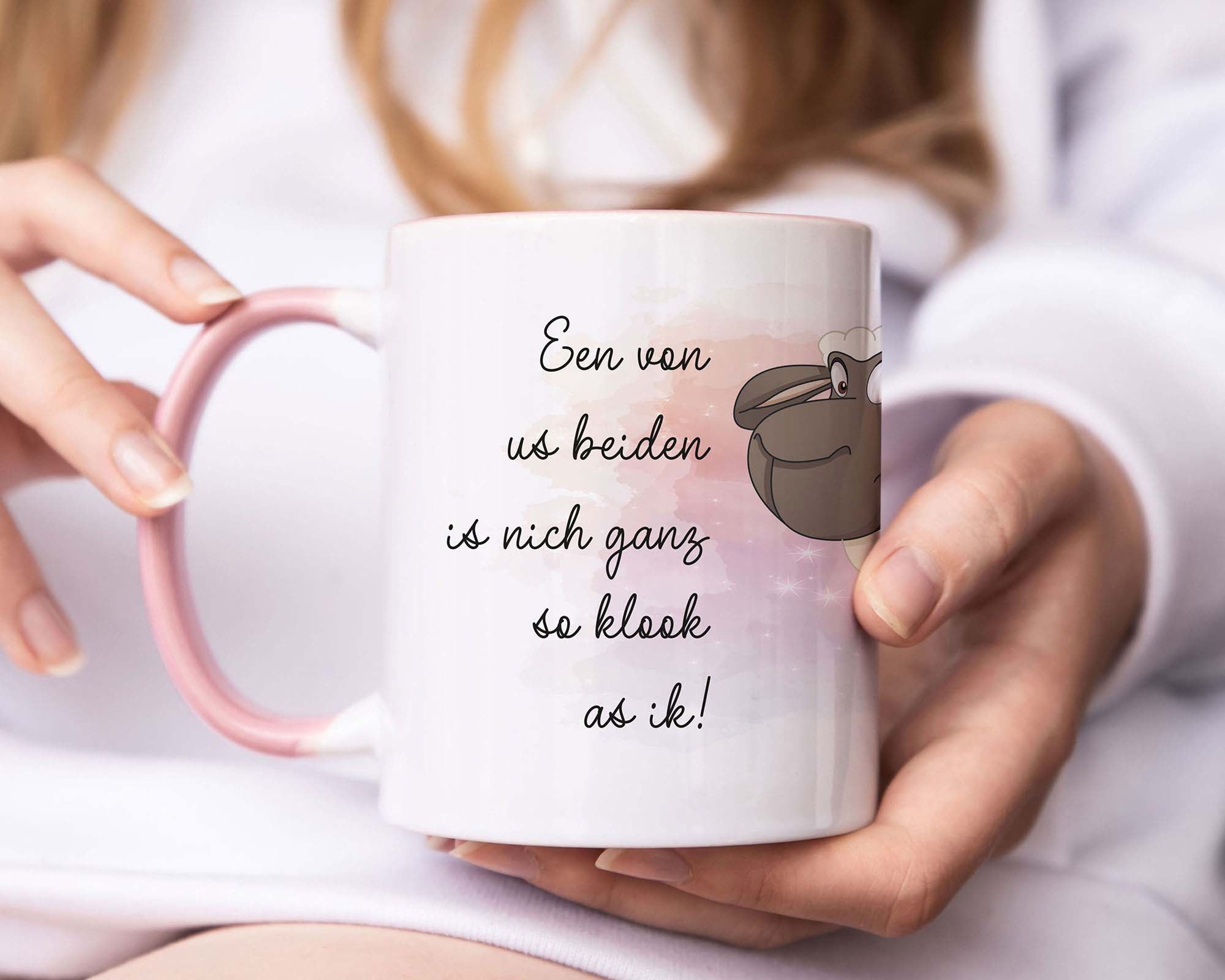 Tasse - Schaf Een von us beiden is nich ganz so klook as ik - Zwergenstick