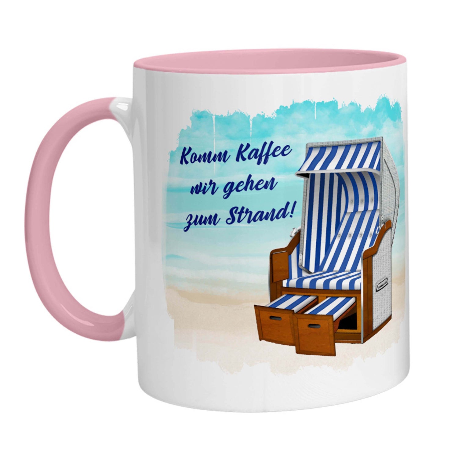 Tasse - Komm Kaffee wir gehen zum Strand - Zwergenstick