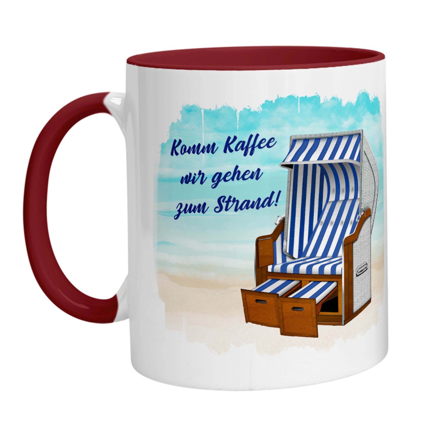 Tasse - Komm Kaffee wir gehen zum Strand - Zwergenstick