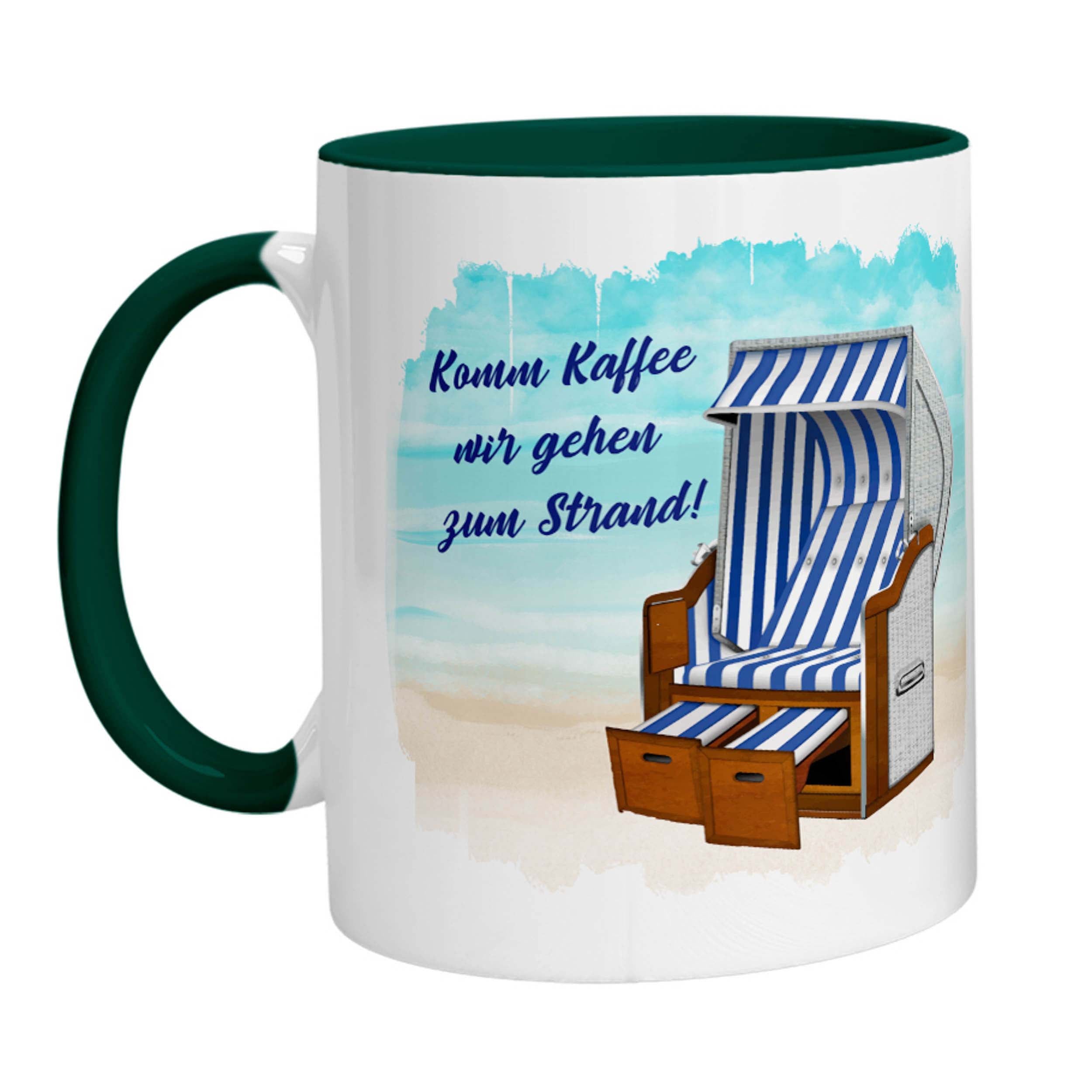 Tasse - Komm Kaffee wir gehen zum Strand - Zwergenstick