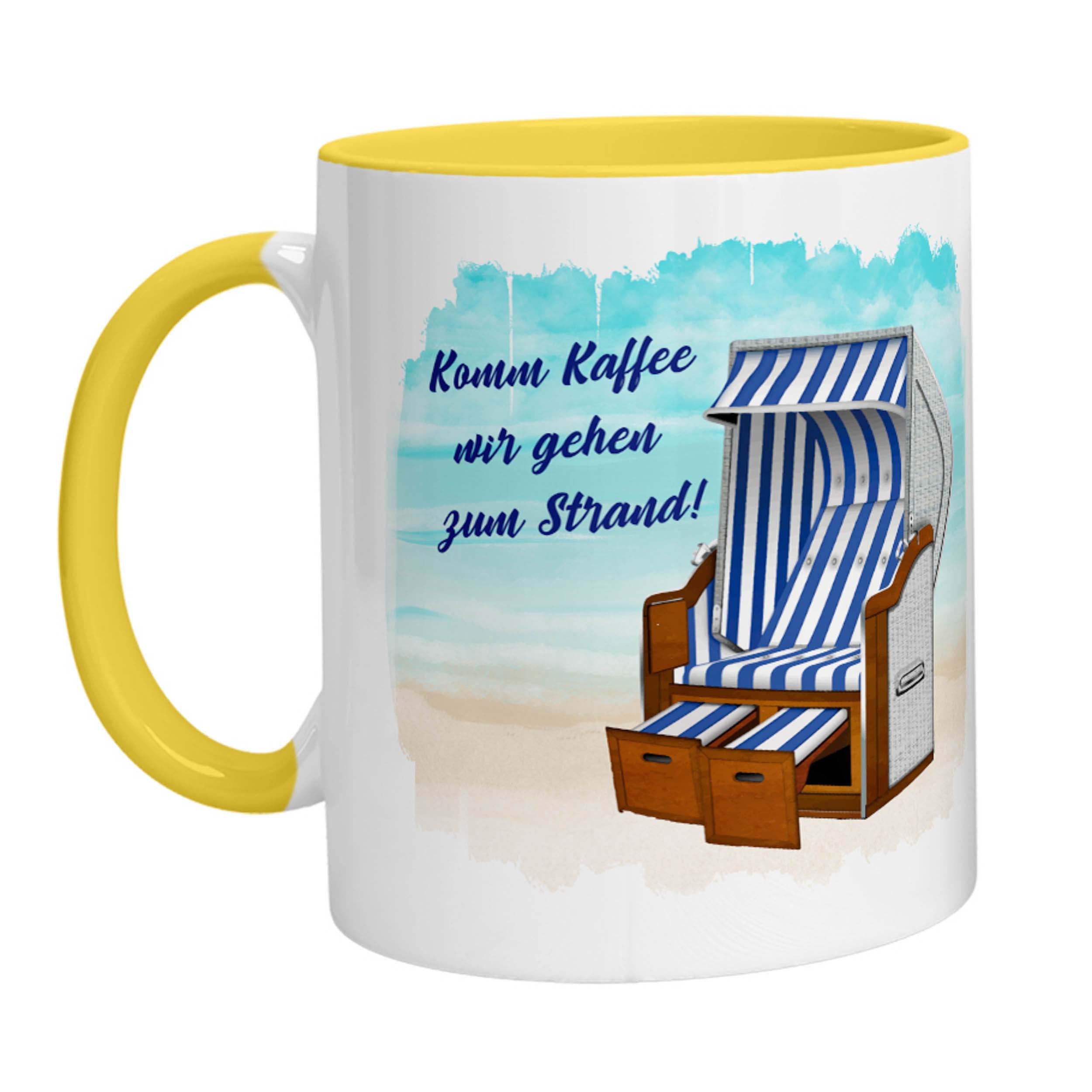 Tasse - Komm Kaffee wir gehen zum Strand - Zwergenstick