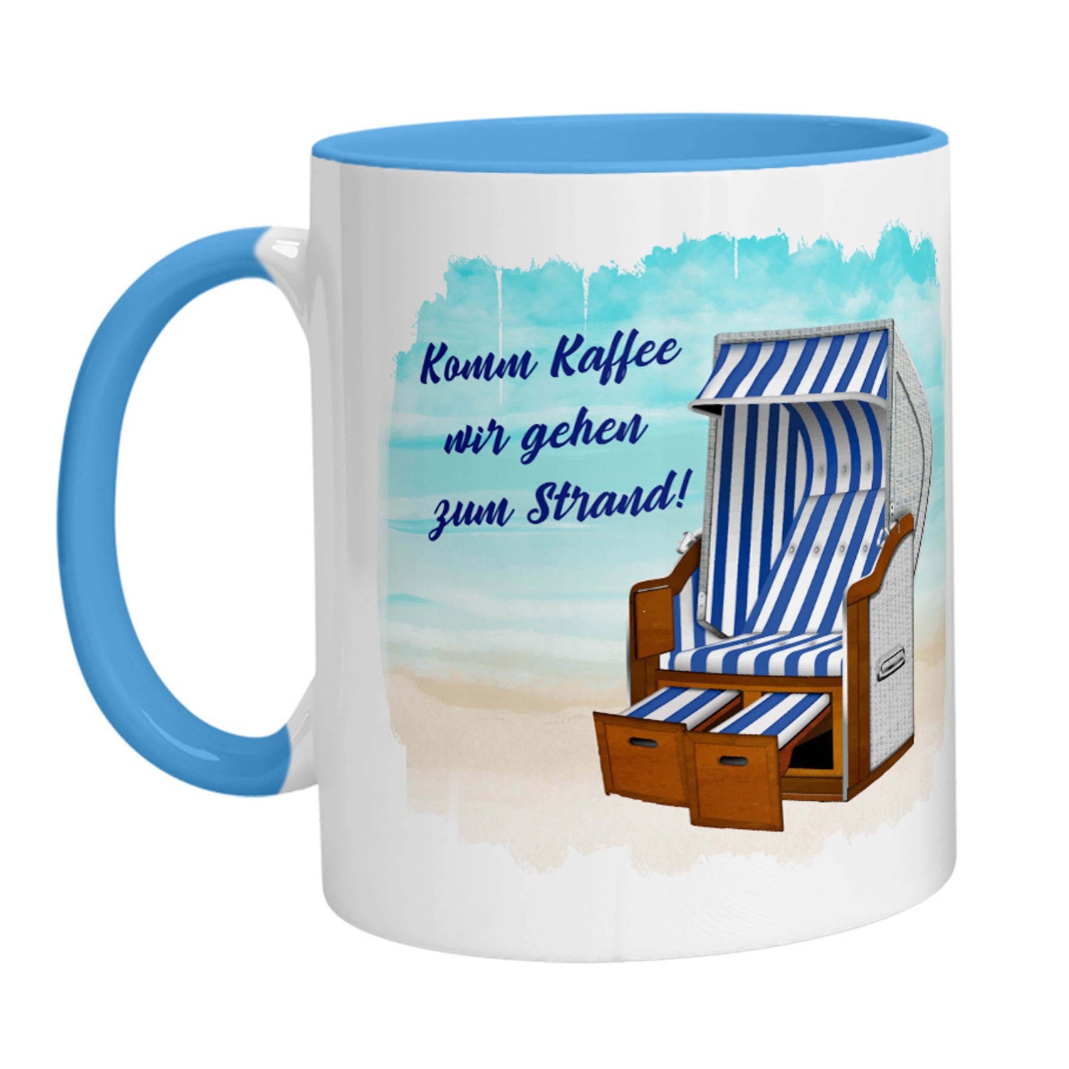 Tasse - Komm Kaffee wir gehen zum Strand - Zwergenstick