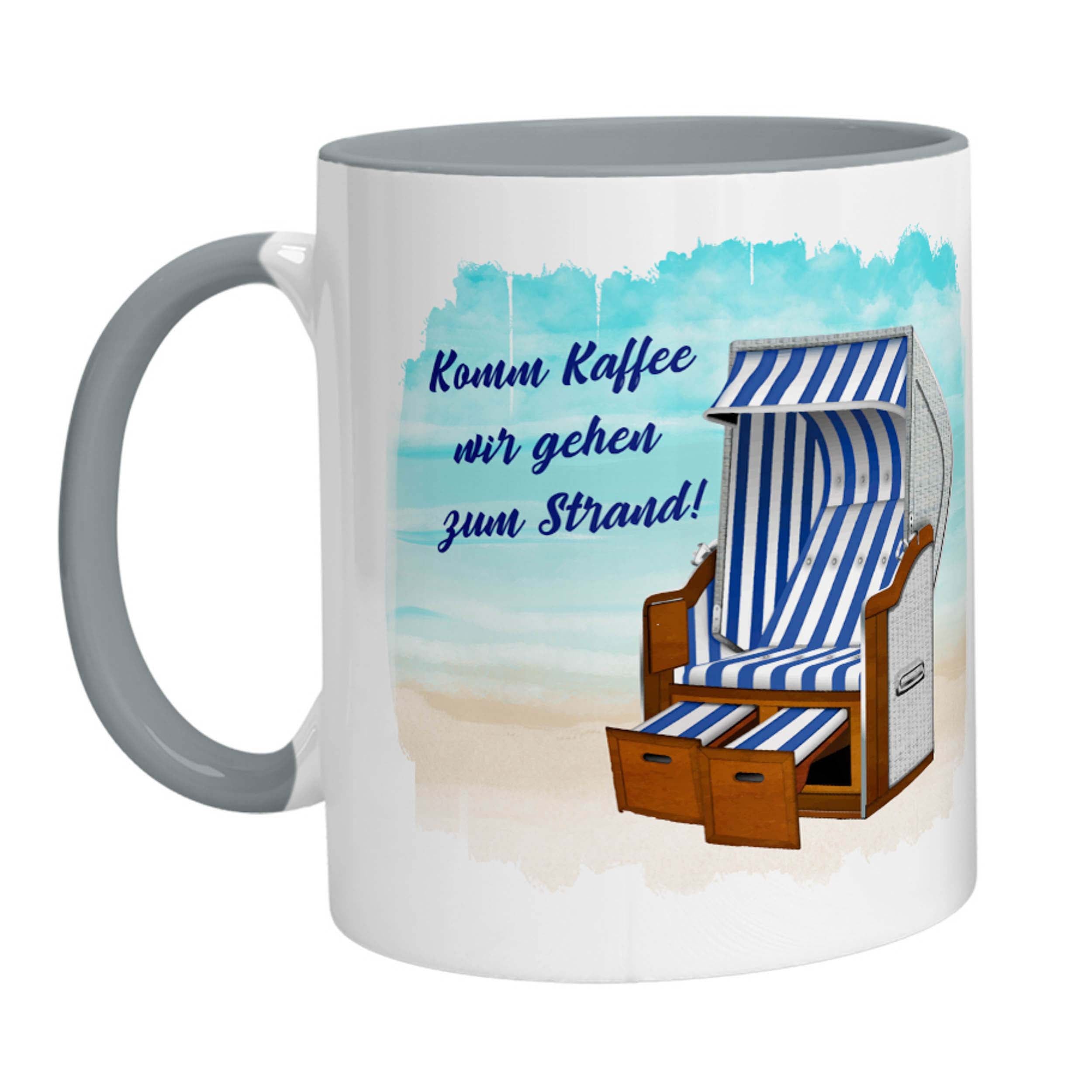 Tasse - Komm Kaffee wir gehen zum Strand - Zwergenstick