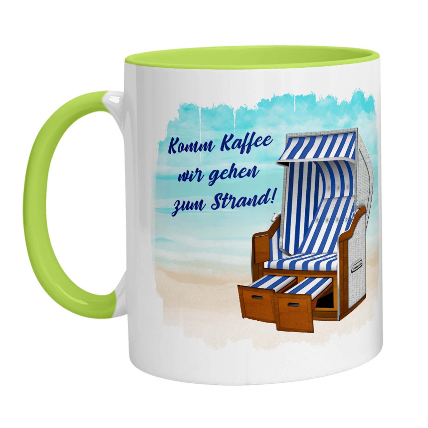 Tasse - Komm Kaffee wir gehen zum Strand - Zwergenstick