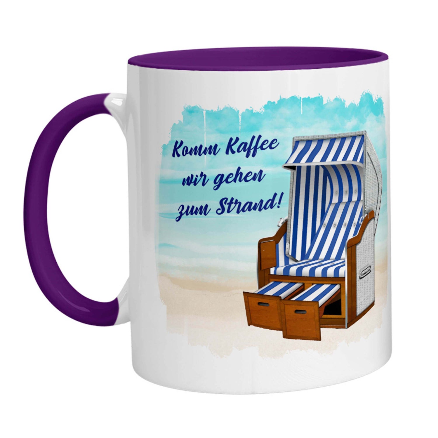 Tasse - Komm Kaffee wir gehen zum Strand - Zwergenstick