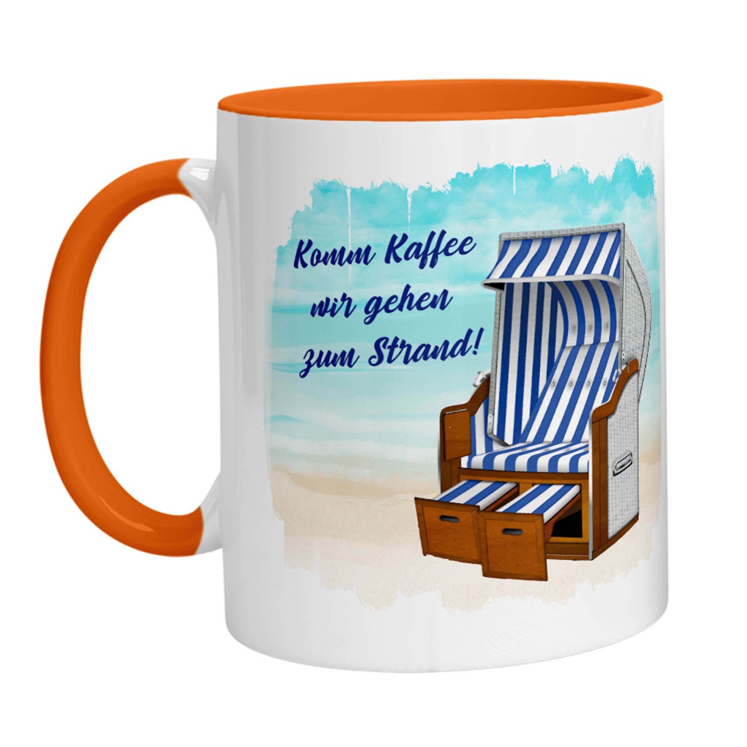 Tasse - Komm Kaffee wir gehen zum Strand - Zwergenstick