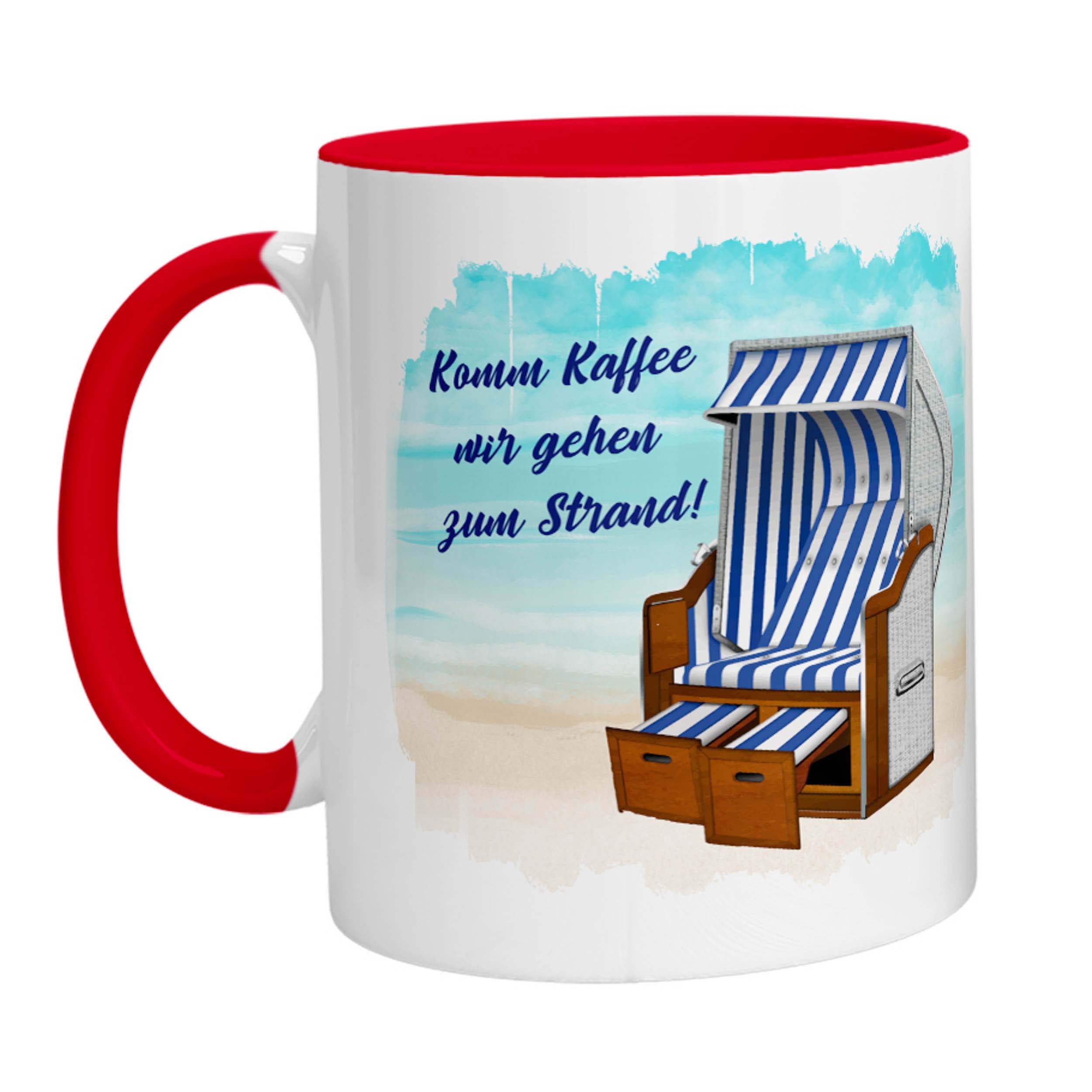 Tasse - Komm Kaffee wir gehen zum Strand - Zwergenstick