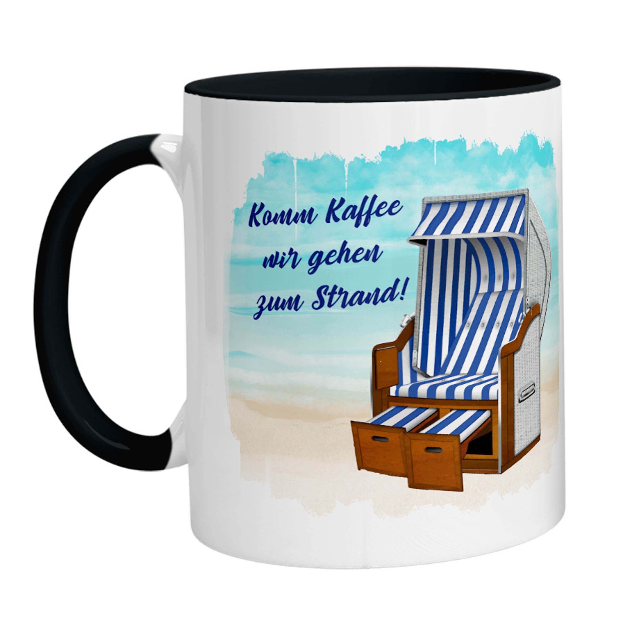 Tasse - Komm Kaffee wir gehen zum Strand - Zwergenstick