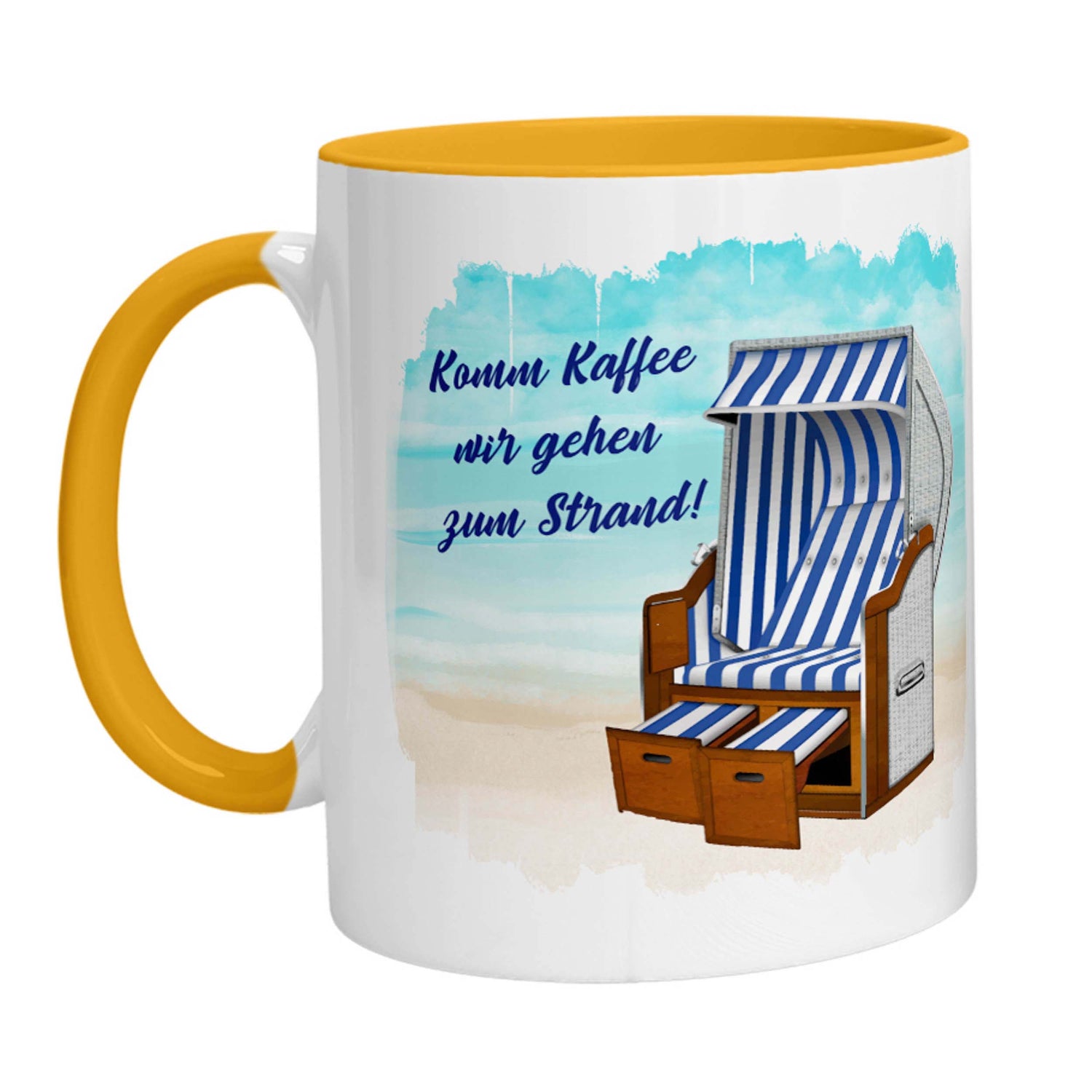 Tasse - Komm Kaffee wir gehen zum Strand - Zwergenstick