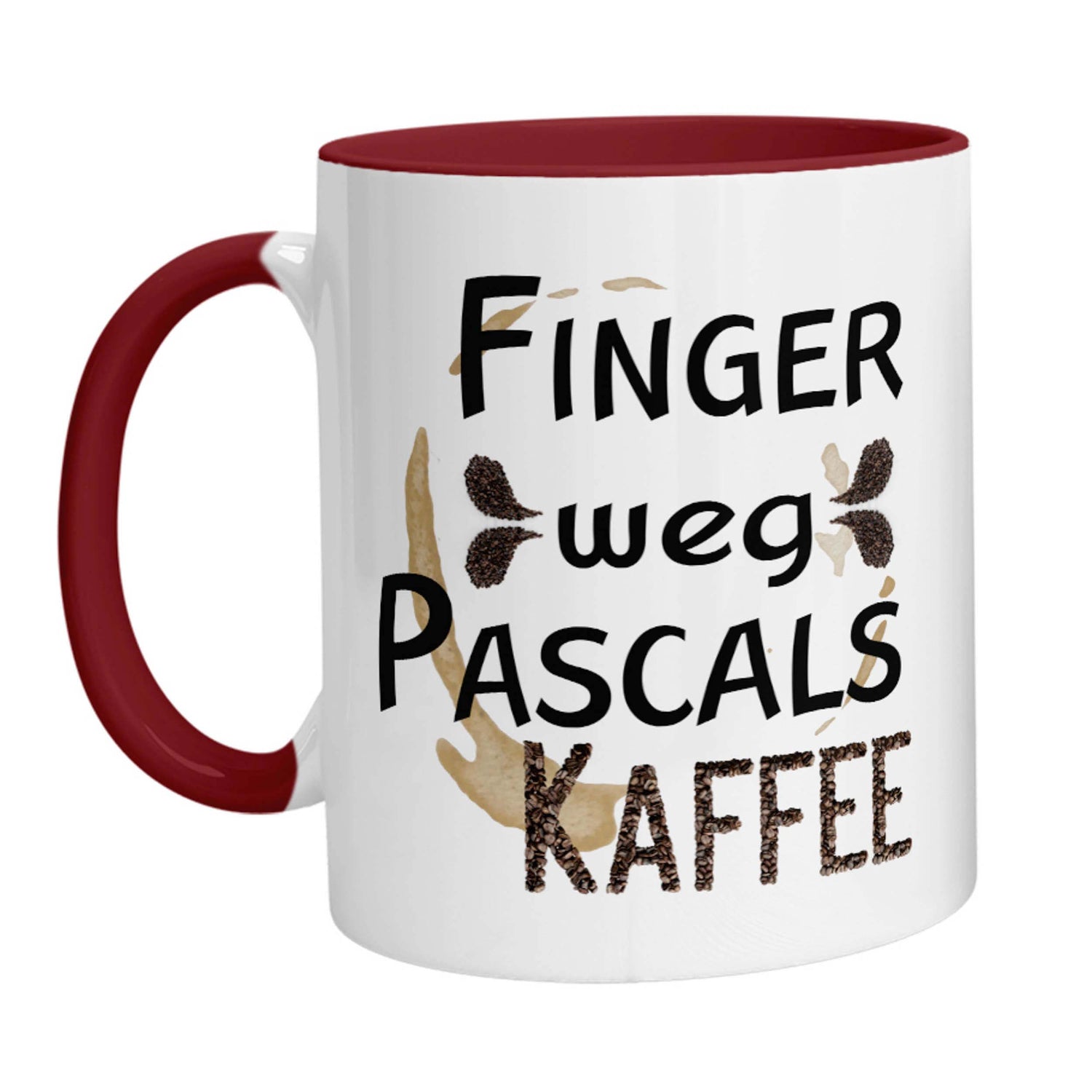 Tasse - Finger weg (Personalisiert) Kaffee - Zwergenstick
