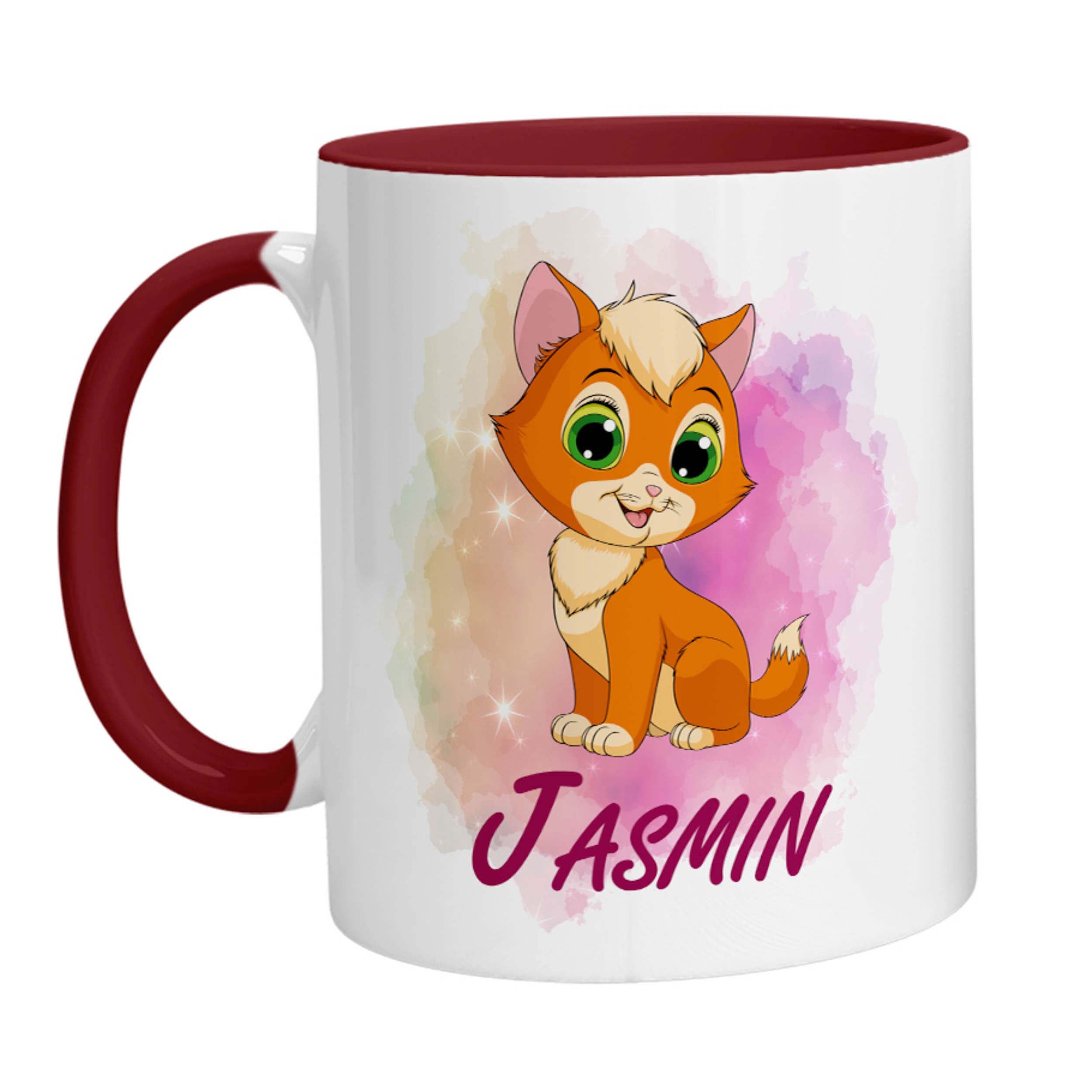 Tasse - Namenstasse Katze (Personalisiert) - Zwergenstick