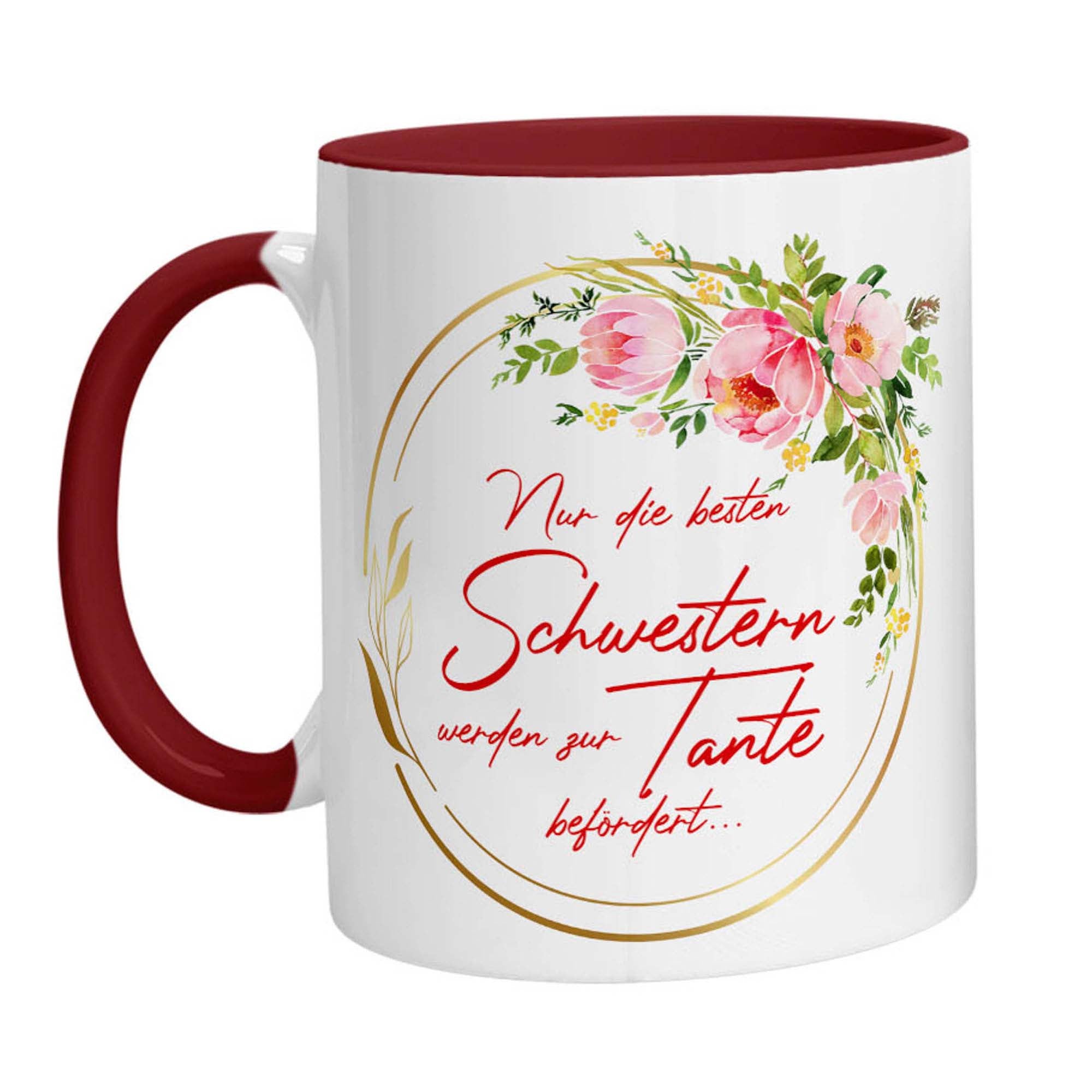 Tasse - Nur die besten Schwester werden zur Tante befördert - Zwergenstick