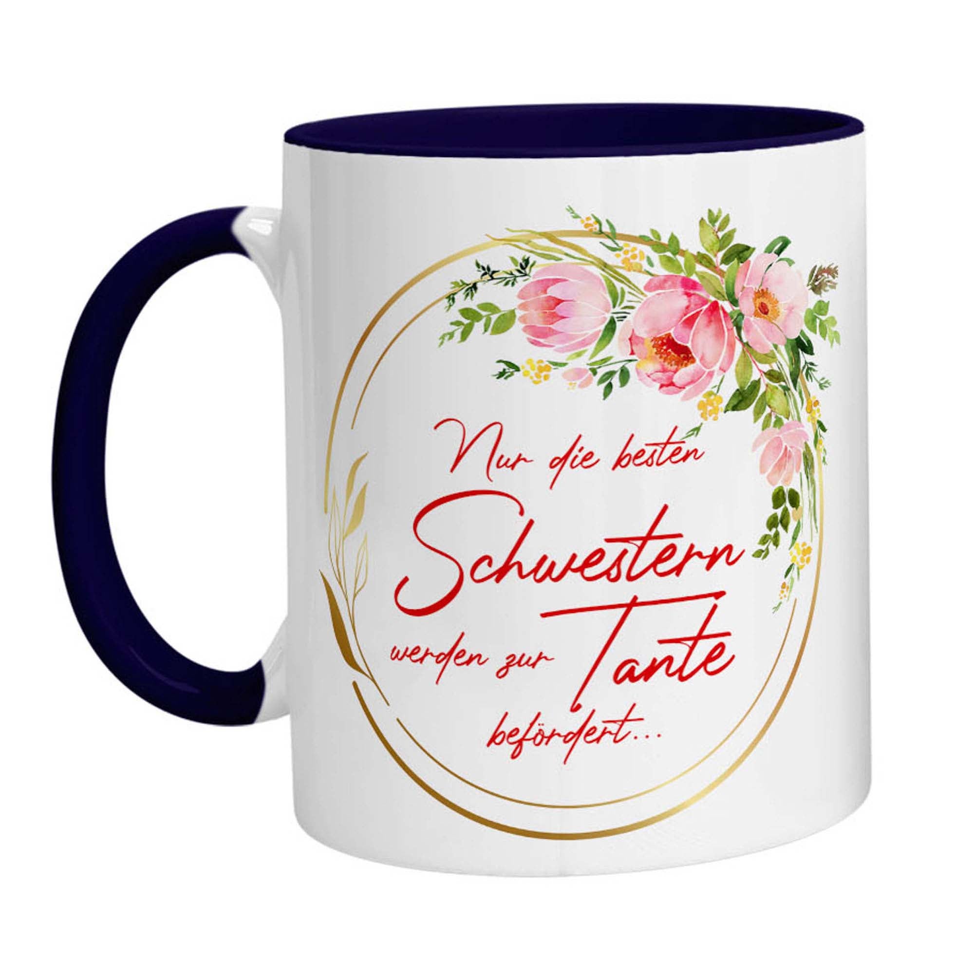 Tasse - Nur die besten Schwester werden zur Tante befördert - Zwergenstick