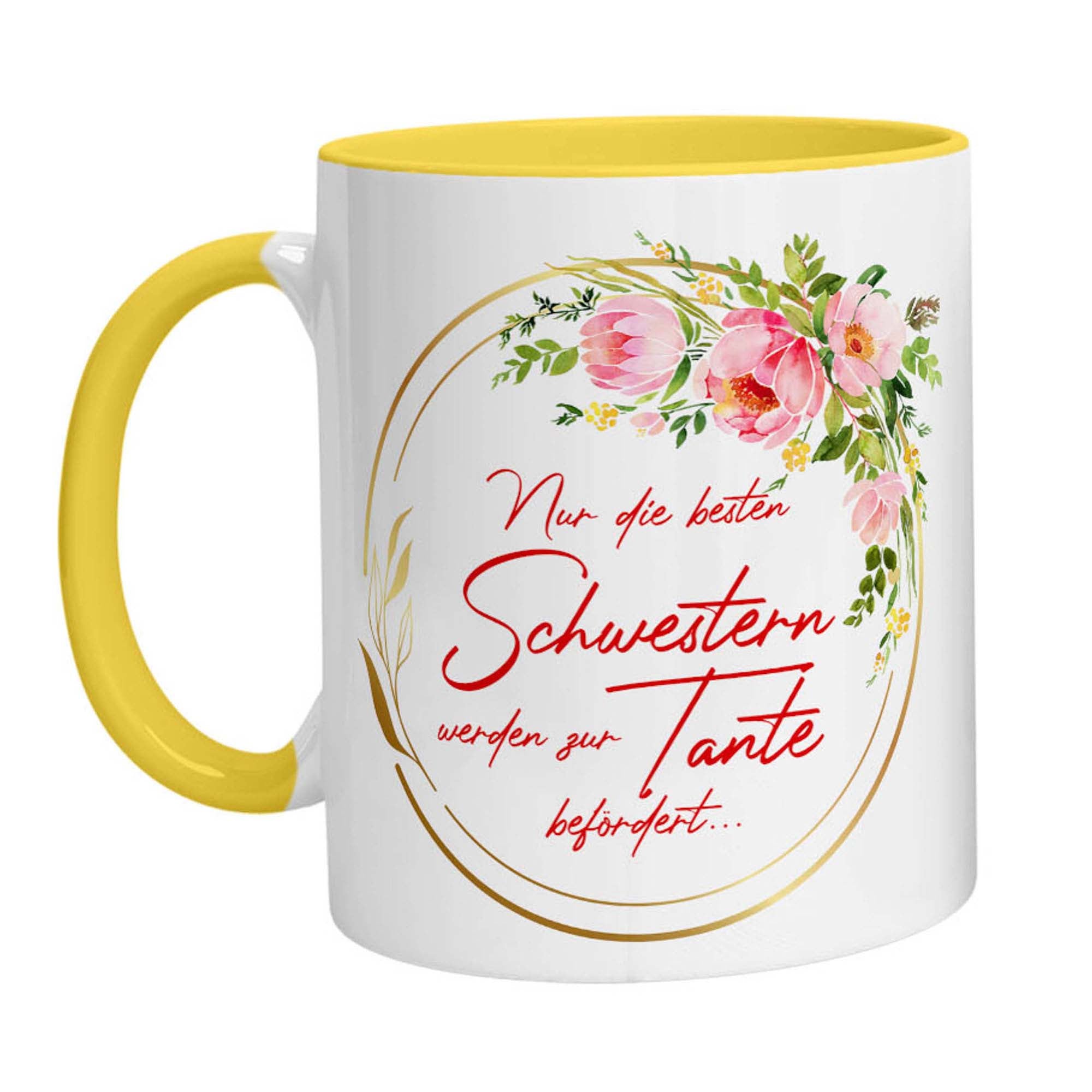 Tasse - Nur die besten Schwester werden zur Tante befördert - Zwergenstick