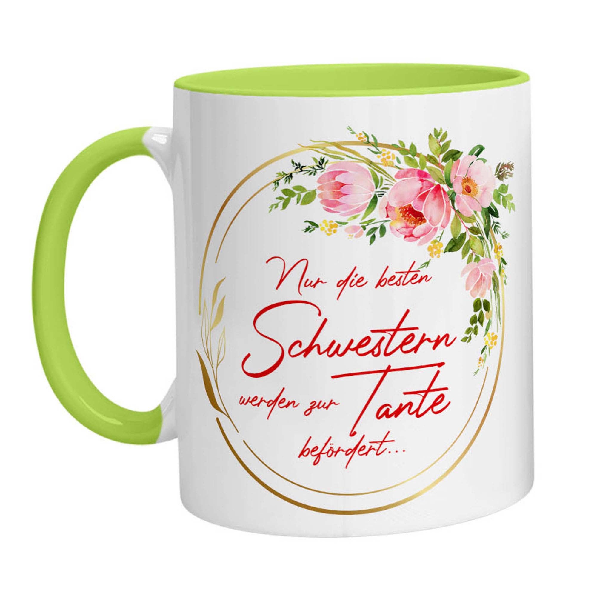 Tasse - Nur die besten Schwester werden zur Tante befördert - Zwergenstick