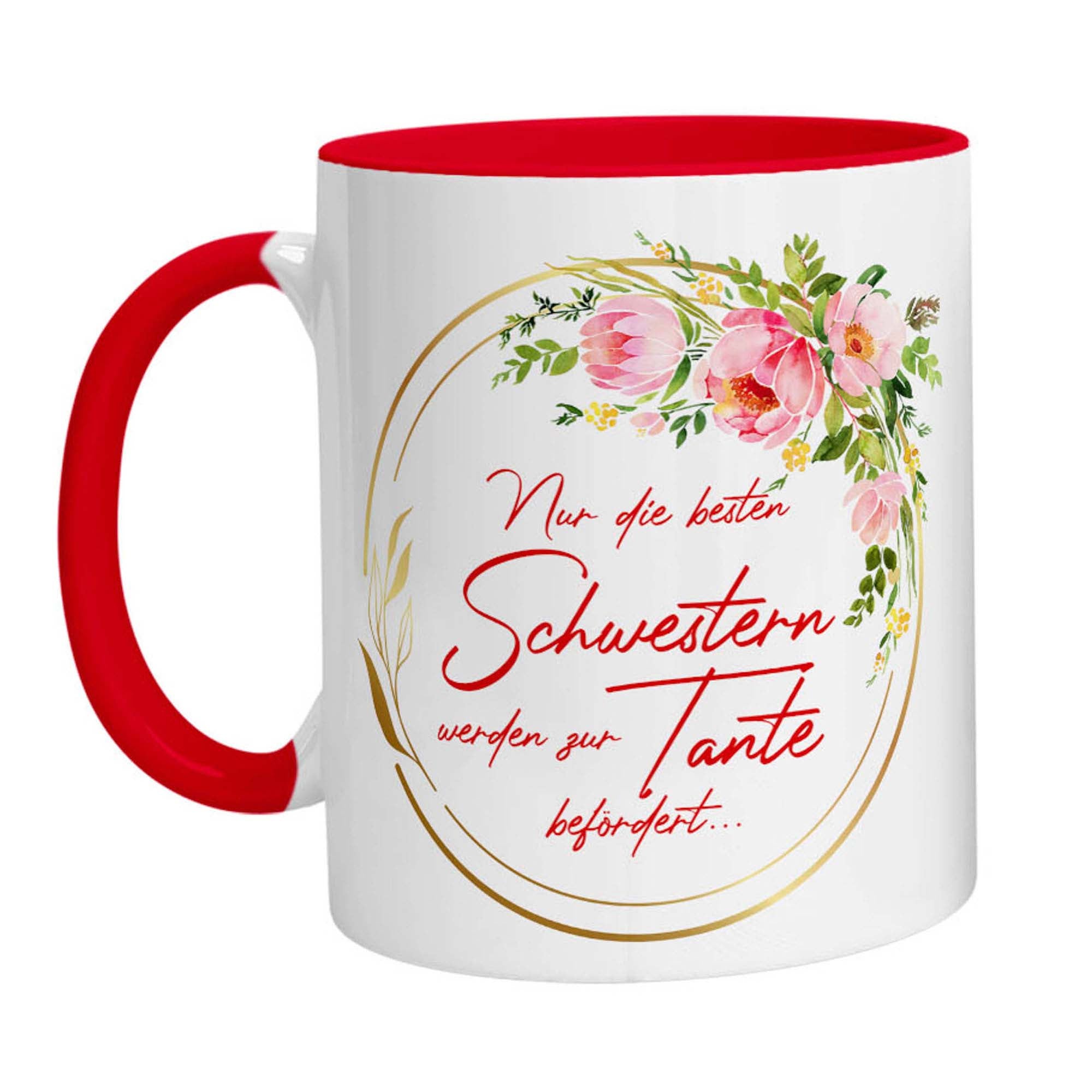 Tasse - Nur die besten Schwester werden zur Tante befördert - Zwergenstick