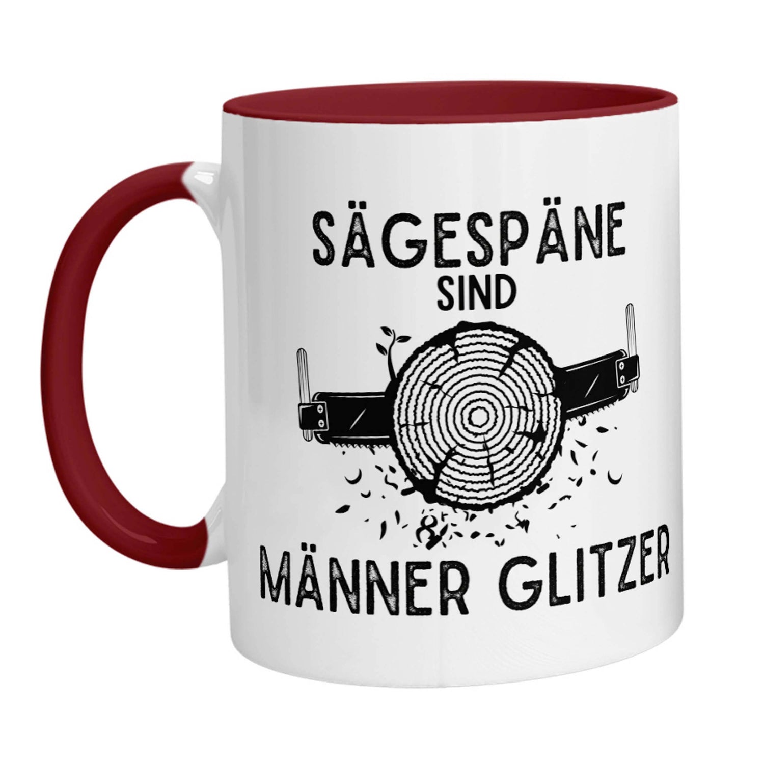 Tasse - Sägespäne sind Männer Glitzer (Handsäge) - Zwergenstick