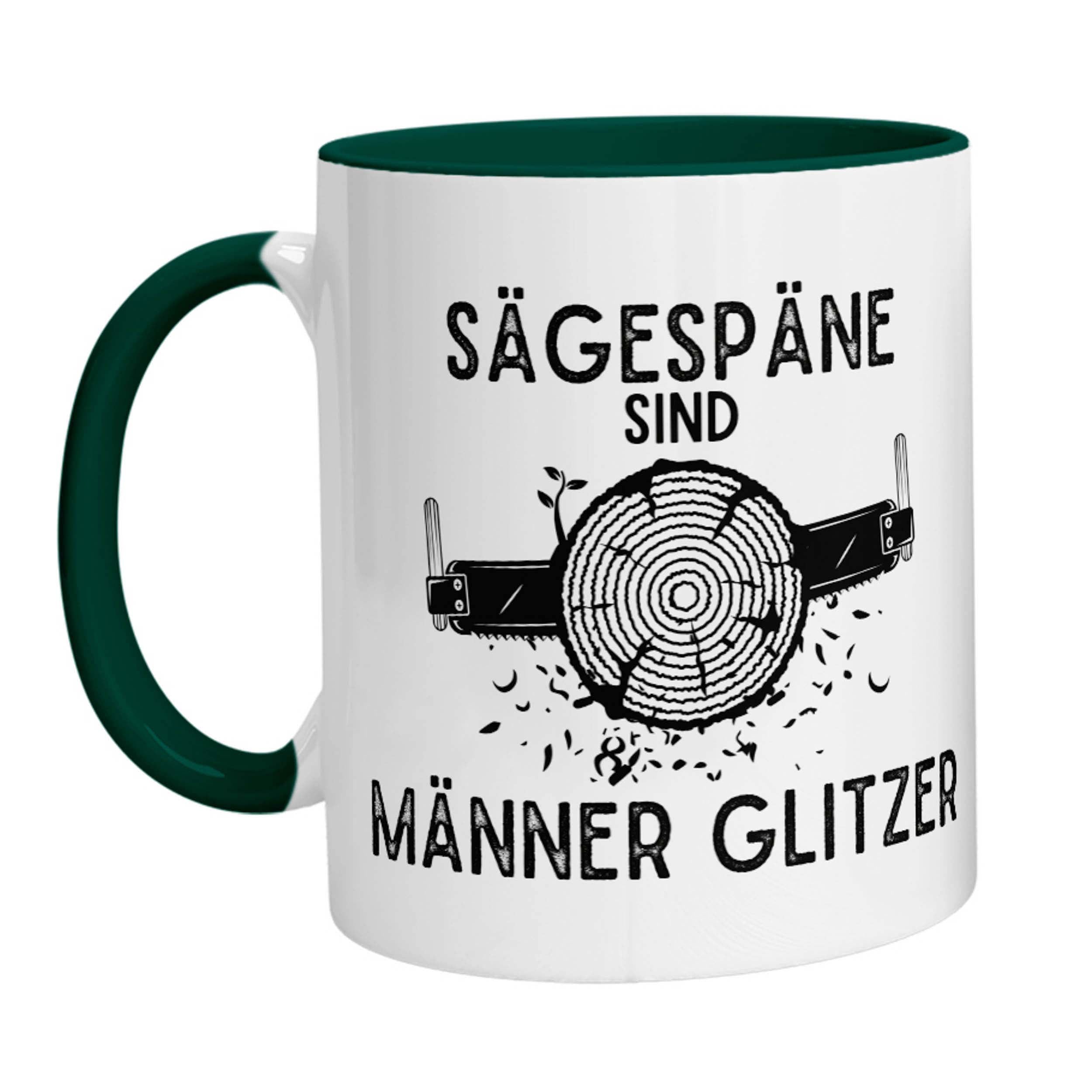 Tasse - Sägespäne sind Männer Glitzer (Handsäge) - Zwergenstick