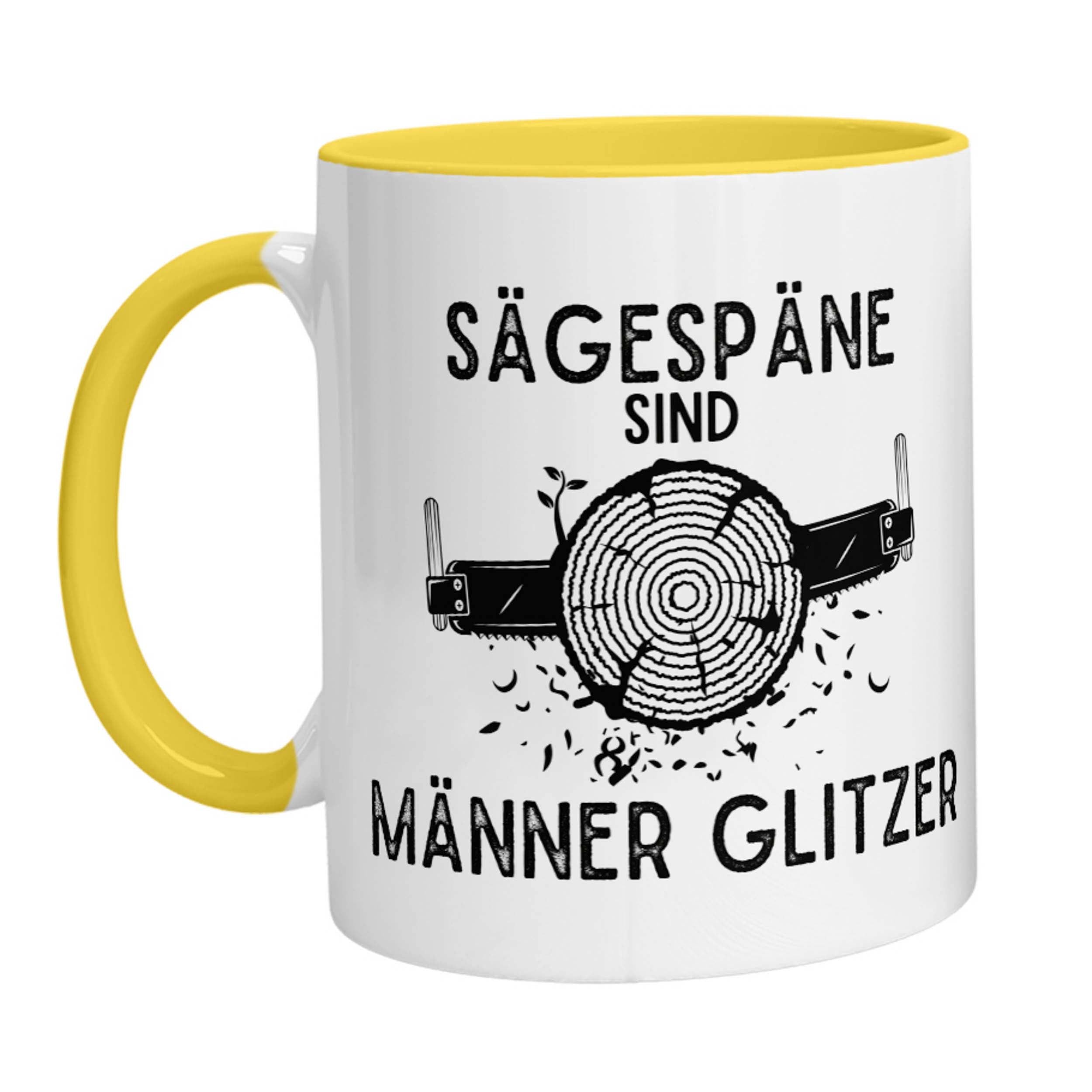 Tasse - Sägespäne sind Männer Glitzer (Handsäge) - Zwergenstick
