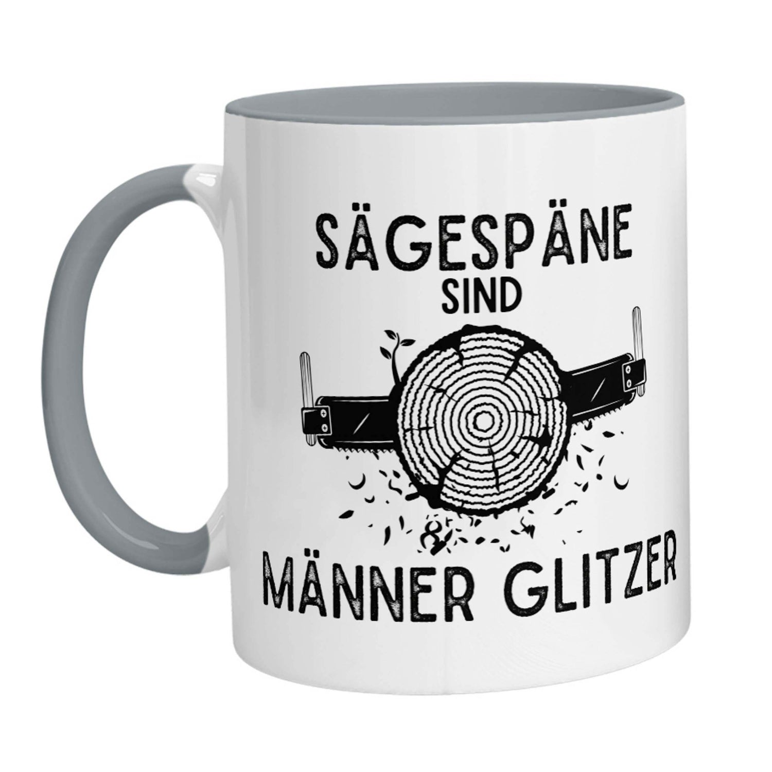 Tasse - Sägespäne sind Männer Glitzer (Handsäge) - Zwergenstick